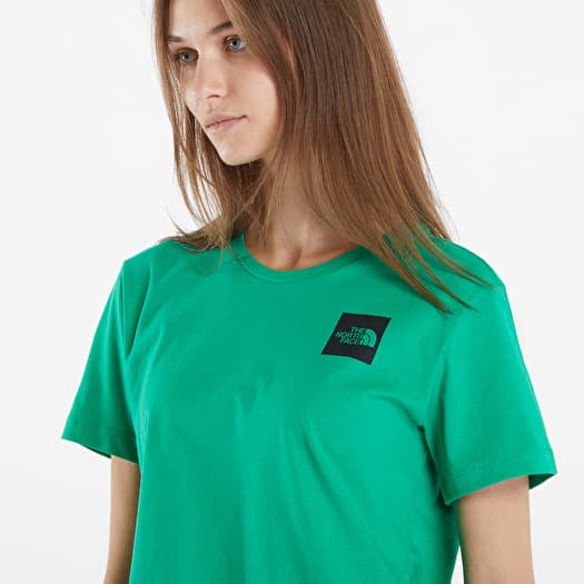 Damen T Shirts The North Face S S Cropped Fine Tee Optic Emerald Footshop