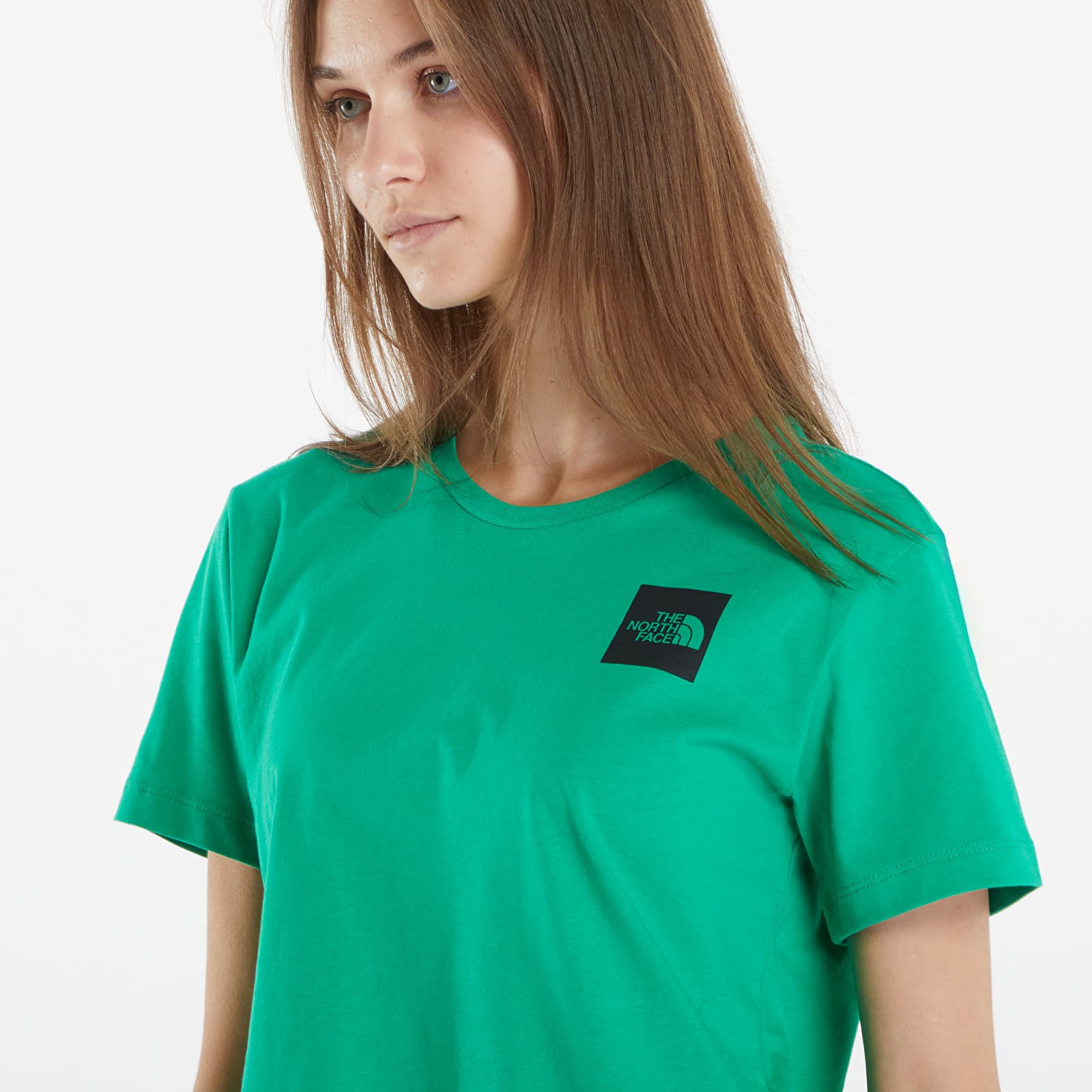 Damen T-Shirts  The North Face S/S Cropped Fine Tee Optic Emerald