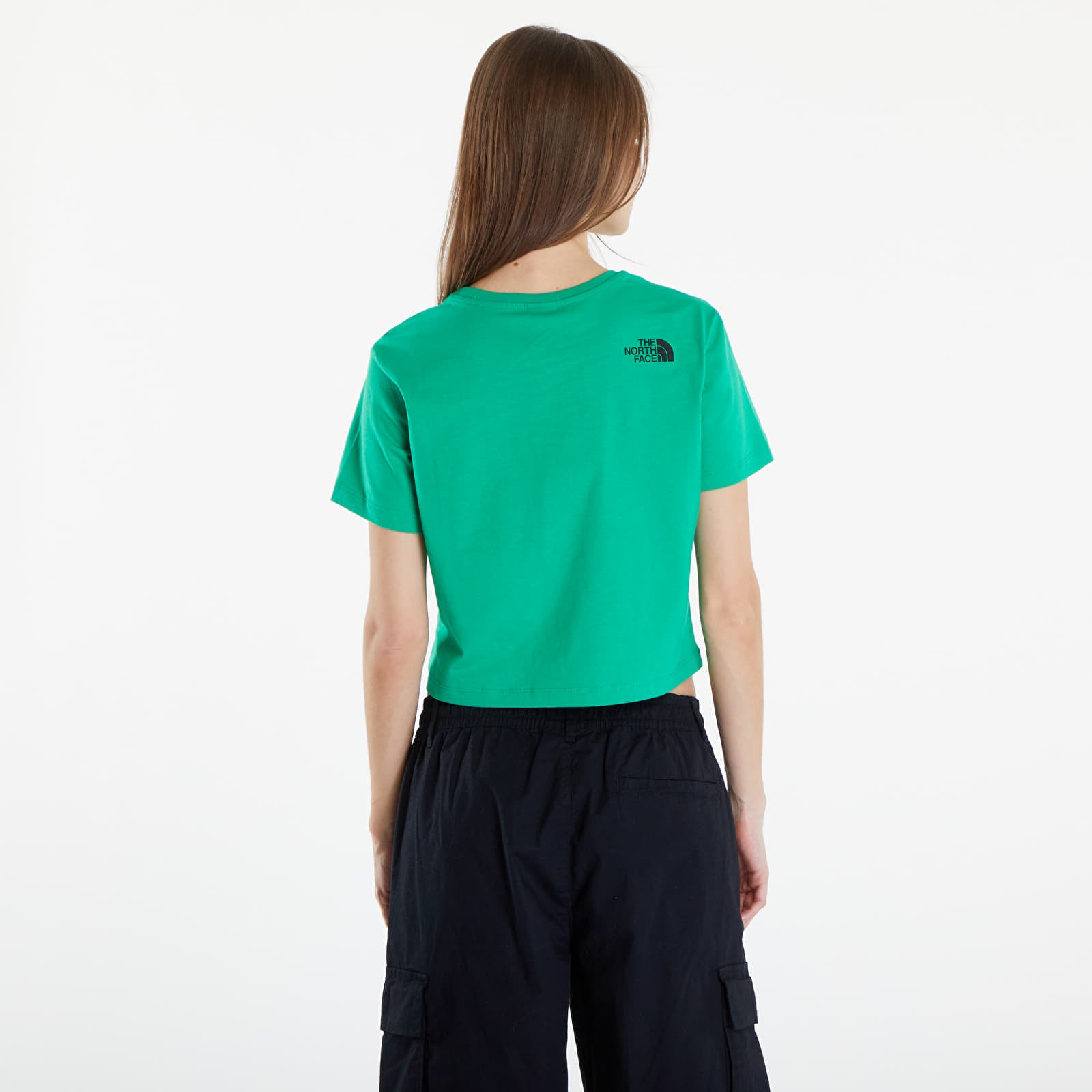 Damen T-Shirts  The North Face S/S Cropped Fine Tee Optic Emerald