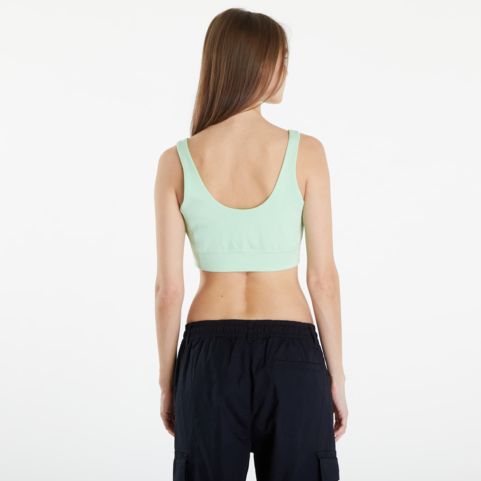 Tílka Nike Sportswear Chill Terry Women's Slim French Terry Cropped Tank Vapor Green/ Sail