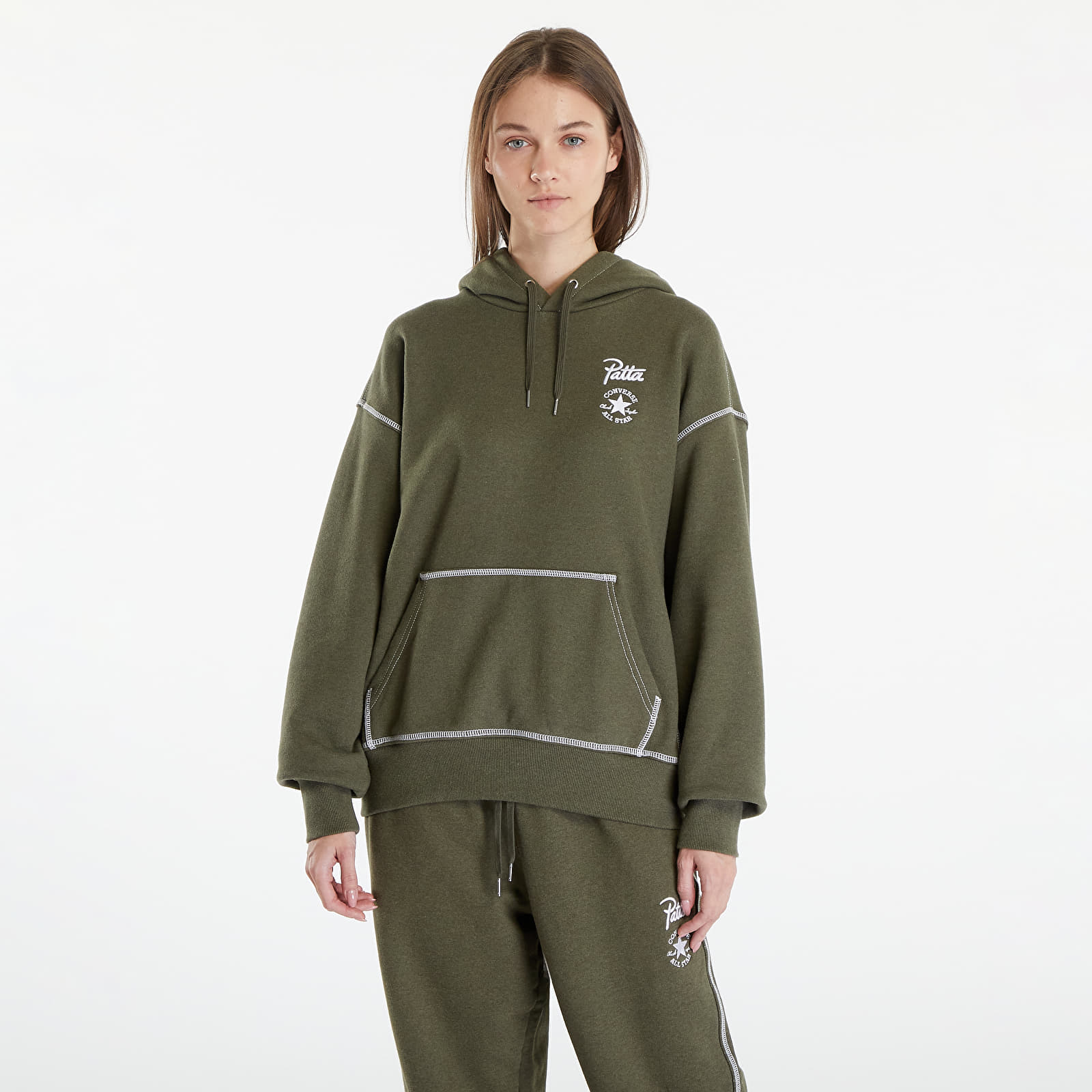 Hoodies and sweatshirts  Converse x Patta Gold Standard Hoodie UNISEX Utility Green Heather