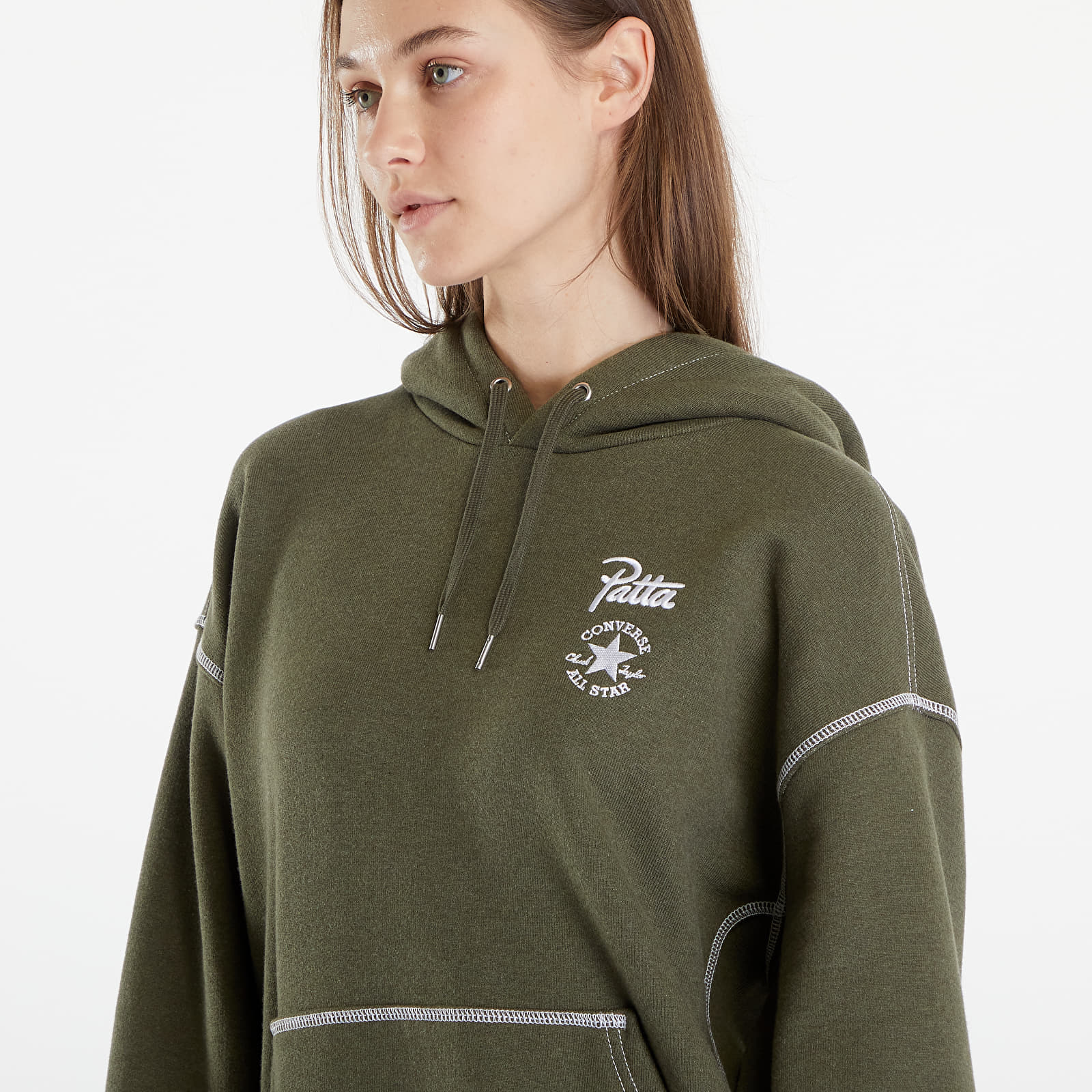 Hoodies and sweatshirts  Converse x Patta Gold Standard Hoodie UNISEX Utility Green Heather