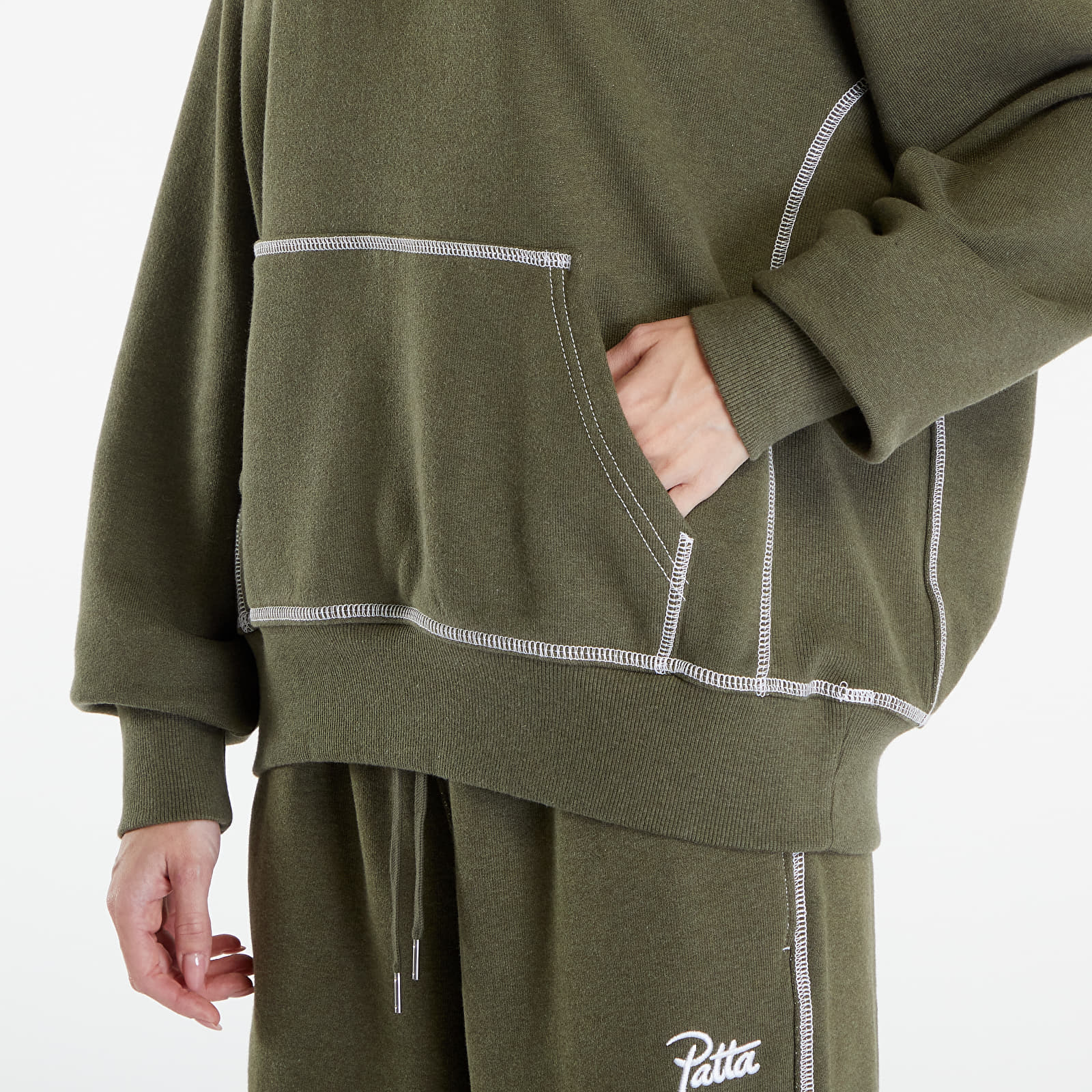 Hoodies and sweatshirts  Converse x Patta Gold Standard Hoodie UNISEX Utility Green Heather