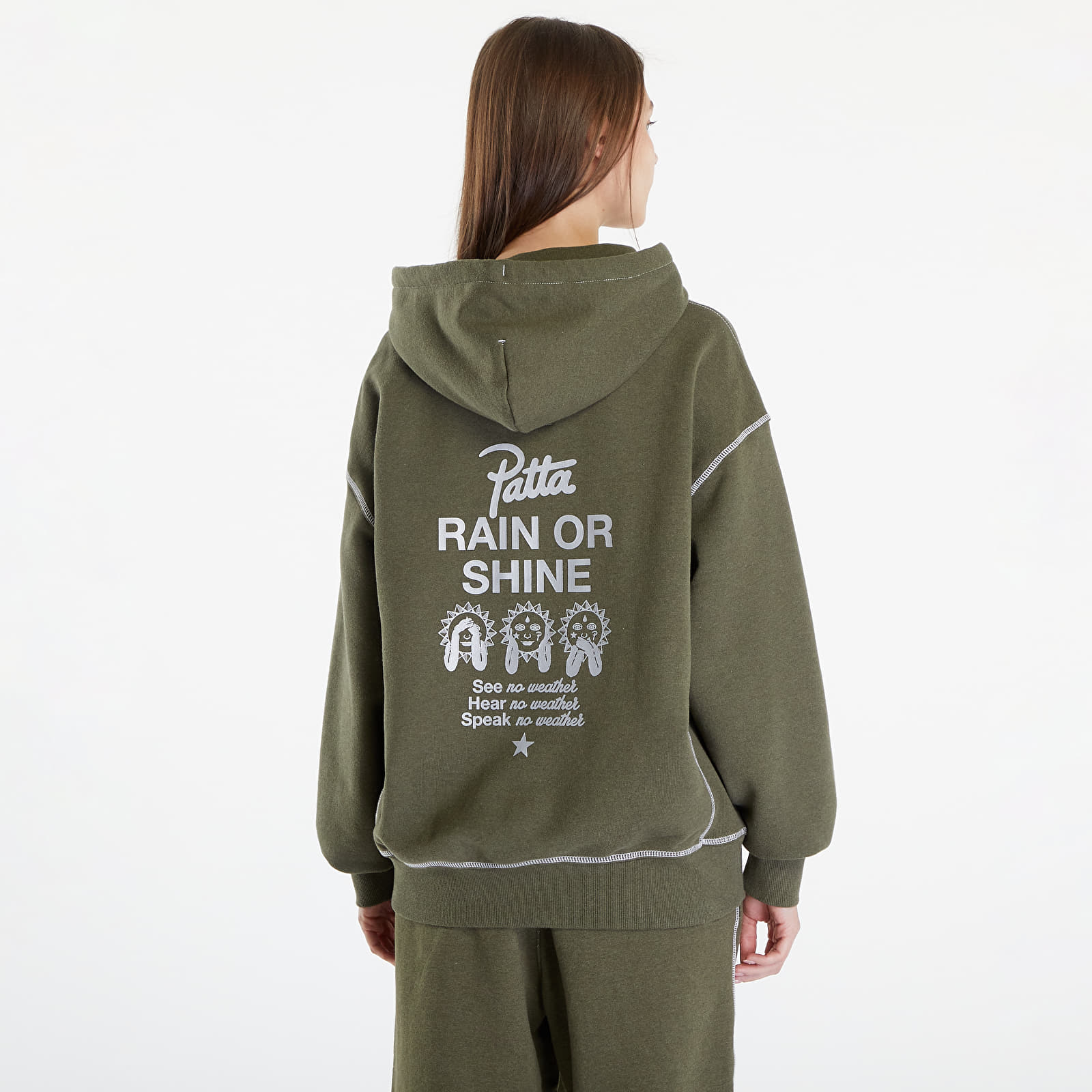 Hoodies and sweatshirts  Converse x Patta Gold Standard Hoodie UNISEX Utility Green Heather