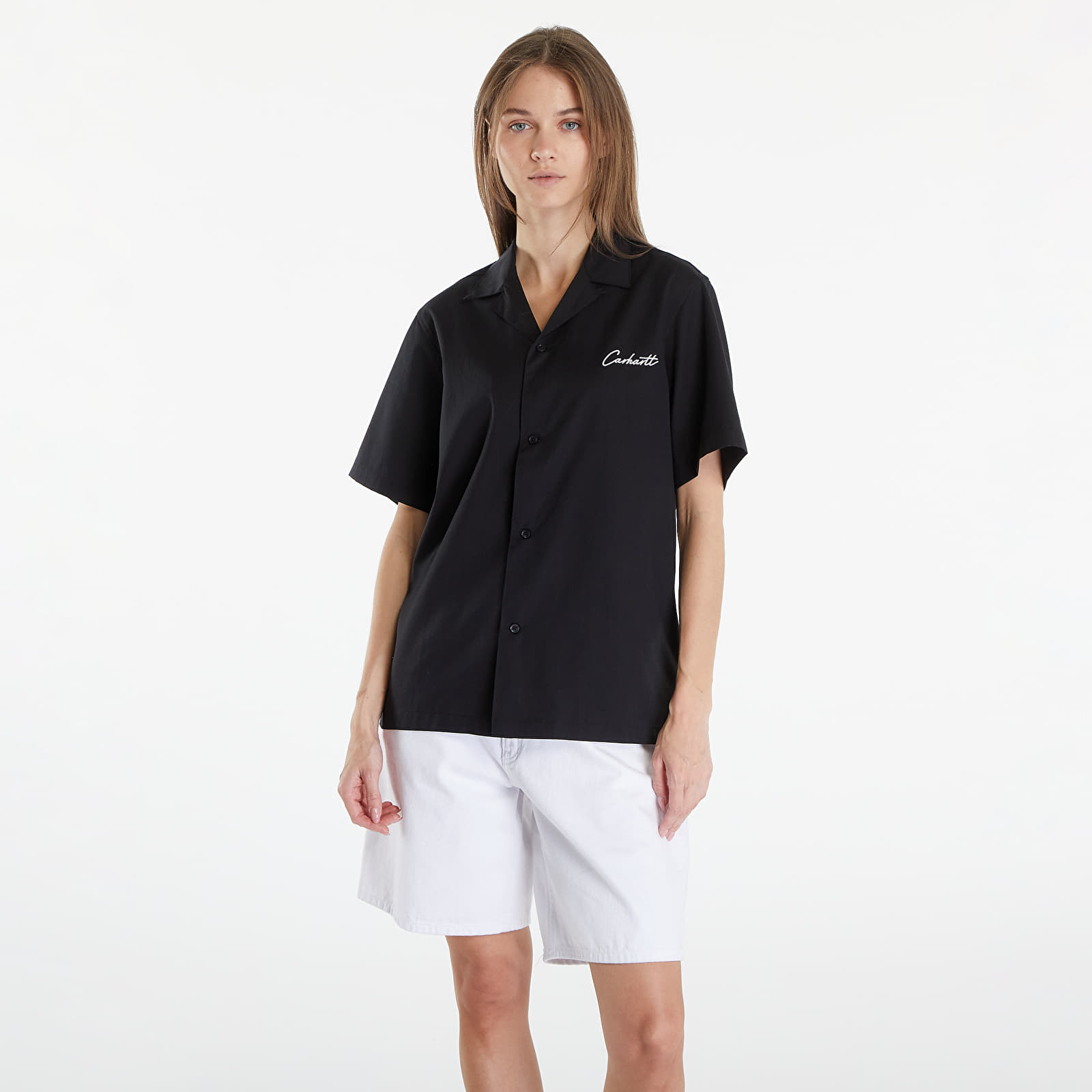 Camisas Carhartt WIP S/S Delray Shirt UNISEX Black/ Wax