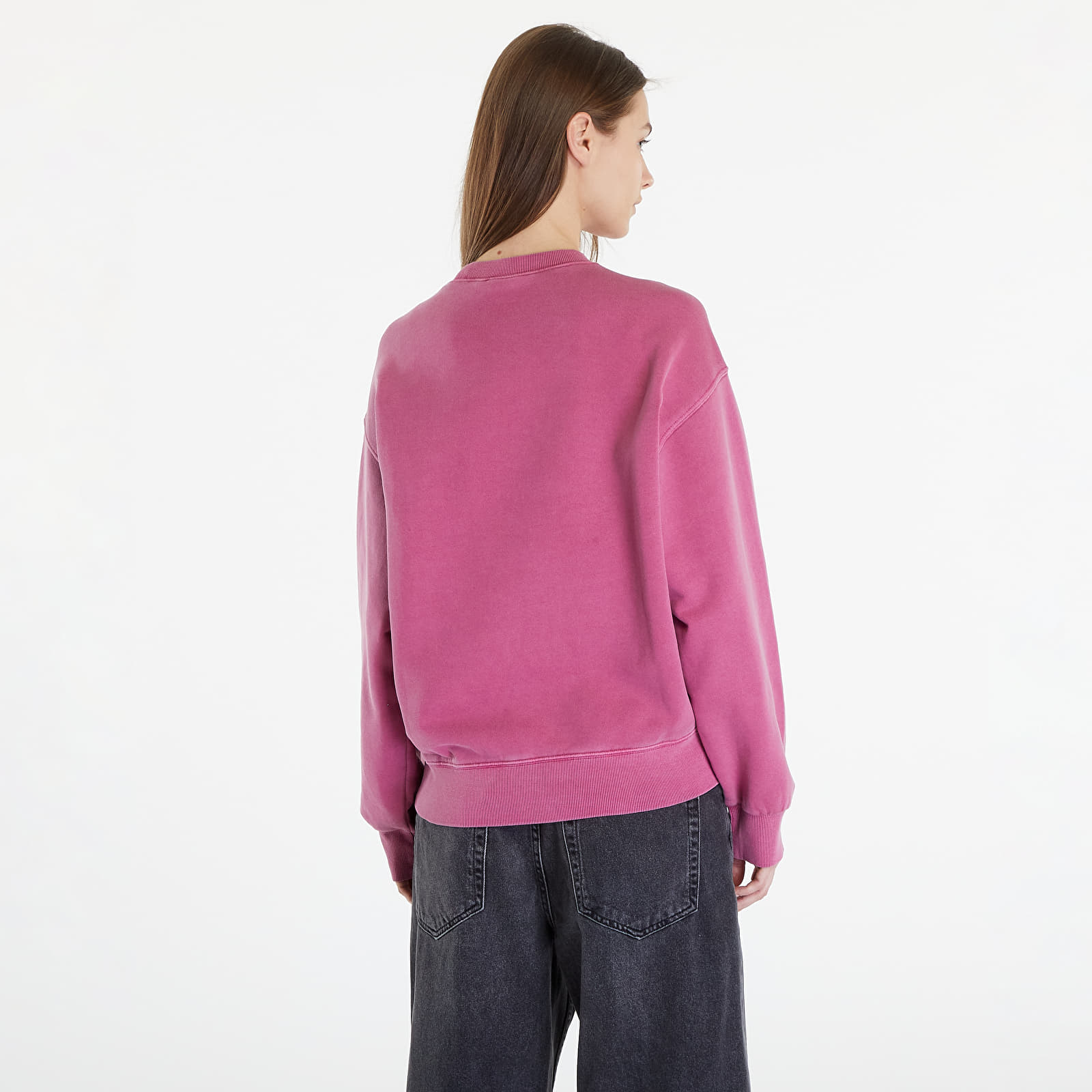 Bluzy Carhartt WIP Nelson Sweatshirt UNISEX Magenta Garment Dyed