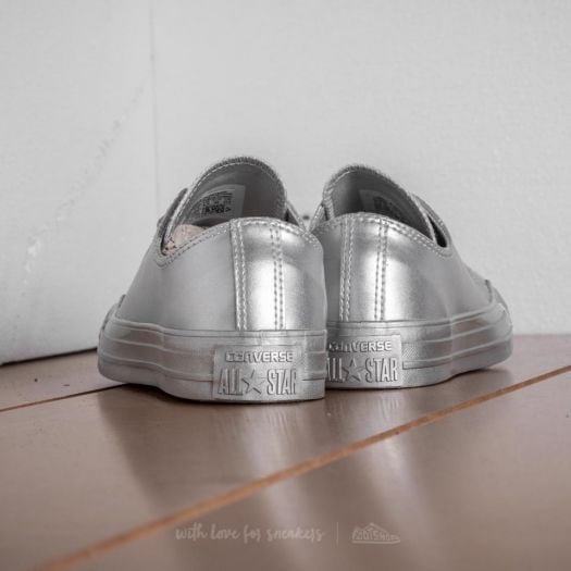 Converse all star ox silver hotsell