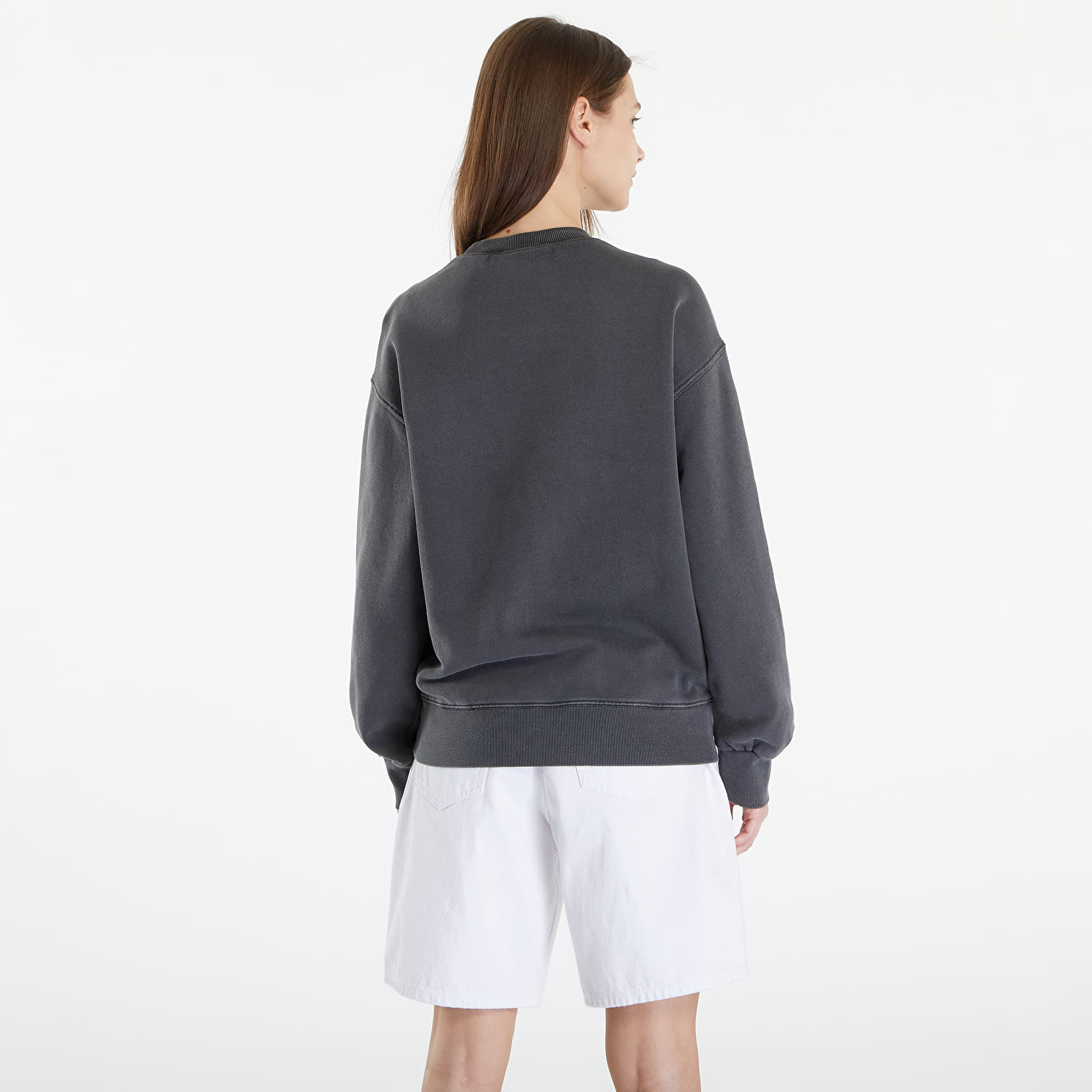 Dukserice Carhartt WIP Nelson Sweatshirt UNISEX Charcoal Garment Dyed