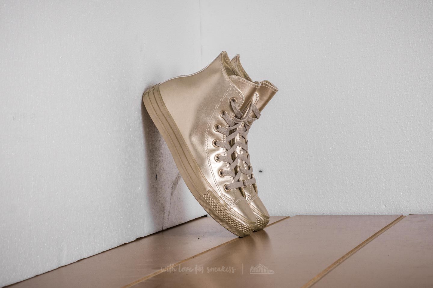Converse all cheap star gold metallic