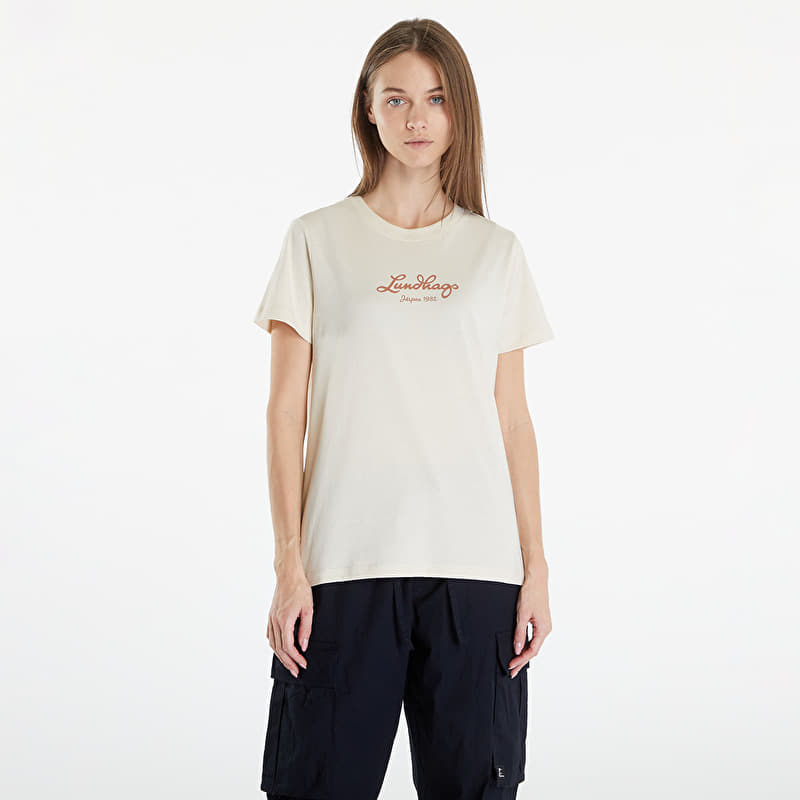 T-shirt Lundhags Järpen Logo T-Shirt W Chalk White