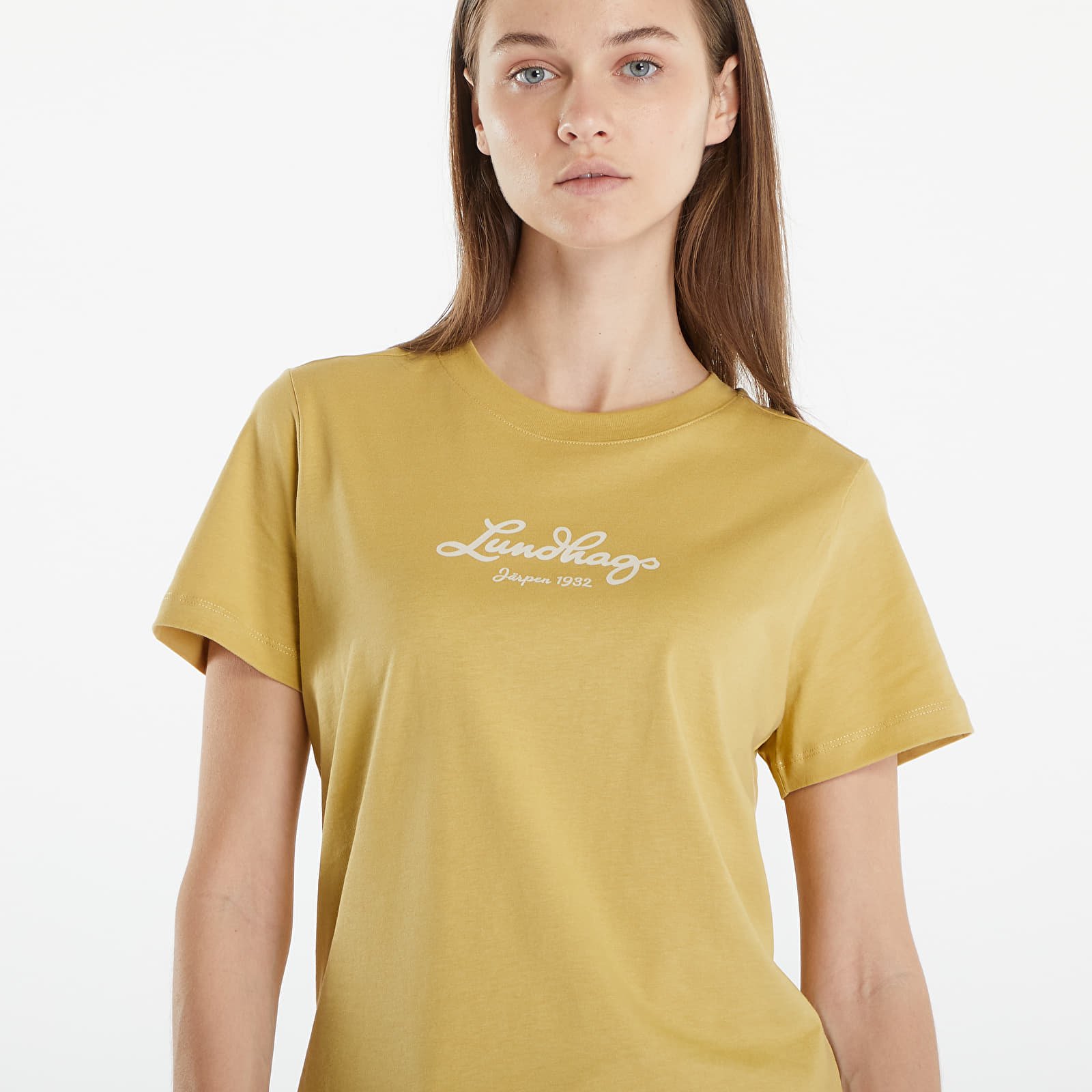 Женские футболки Lundhags Järpen Logo T-Shirt W Straw