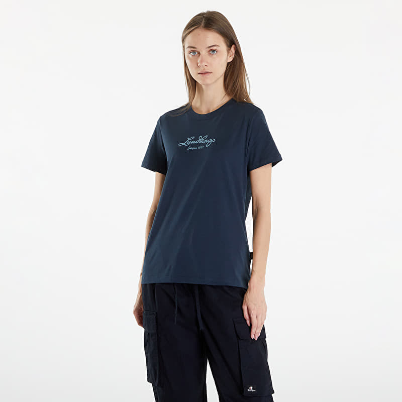 T-shirt Lundhags Järpen Logo T-Shirt W Deep Blue