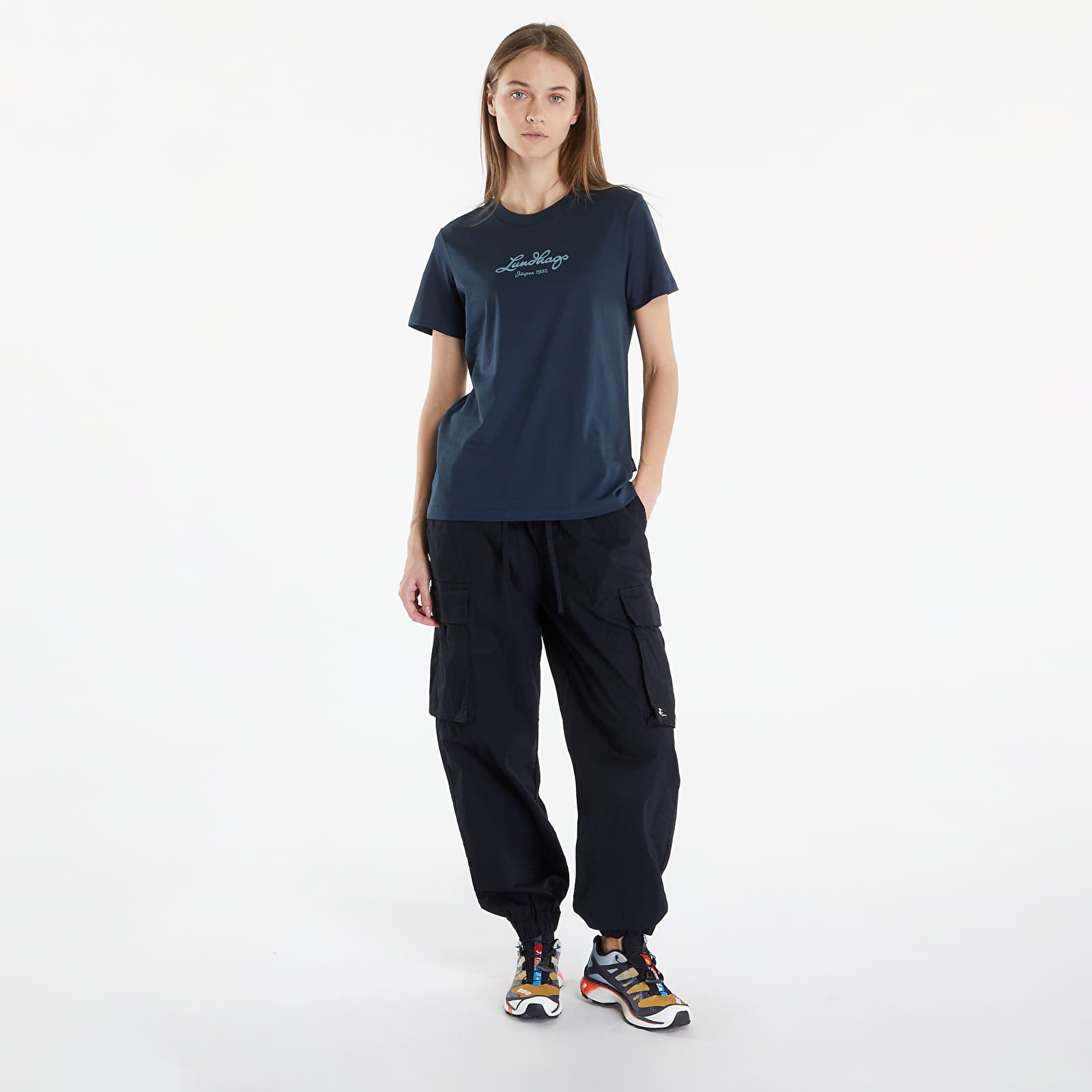 Women's T-shirts Lundhags Järpen Logo T-Shirt W Deep Blue