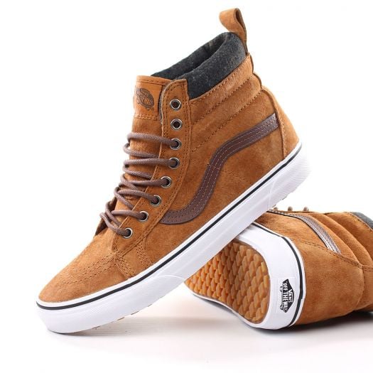 Vans sk8-hi mte glazed ginger/ plaid hot sale