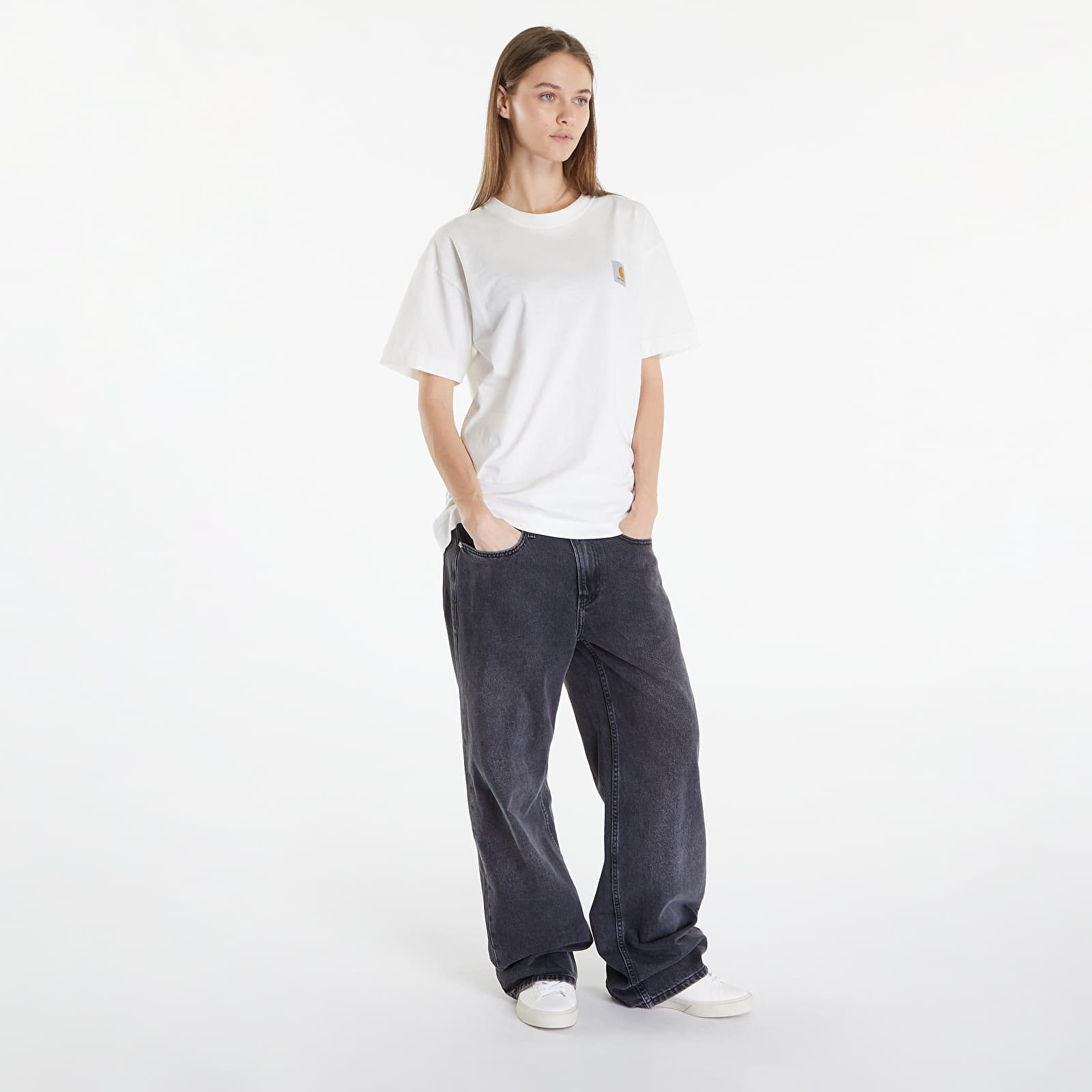 Koszulki Carhartt WIP Nelson Short Sleeve T-Shirt UNISEX Wax Garment Dyed