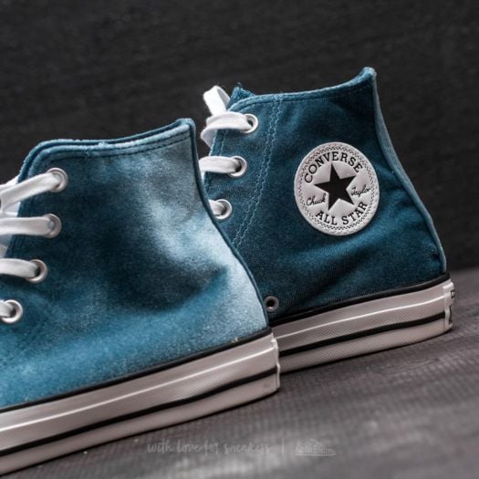 Teal velvet converse outlet