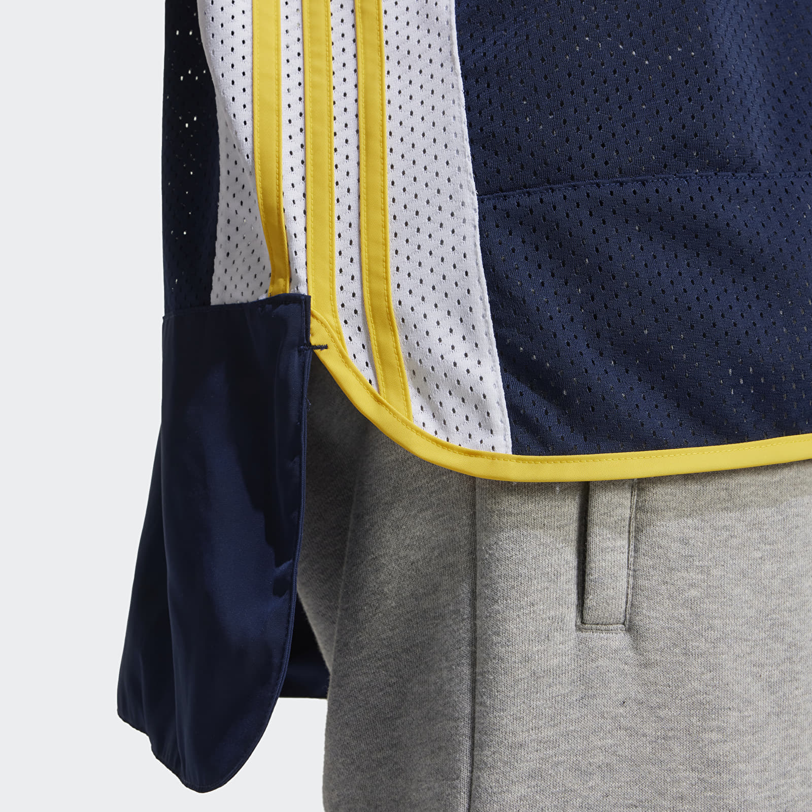 Koszulki adidas Adicolor Adibreak Mesh Jersey Night Indigo/ White/ Bold Gold