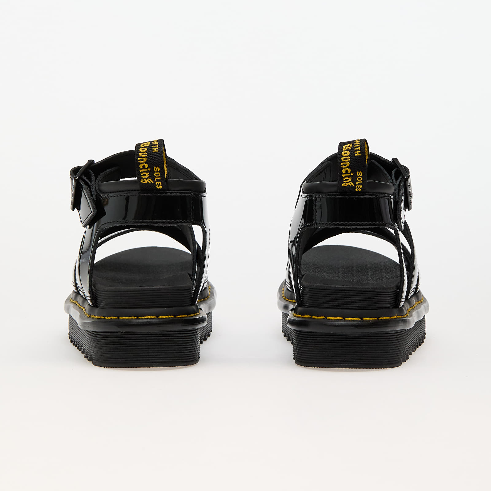 Жіноче взуття Dr. Martens Blaire 3 Strap Sandal Black Patent Lamper