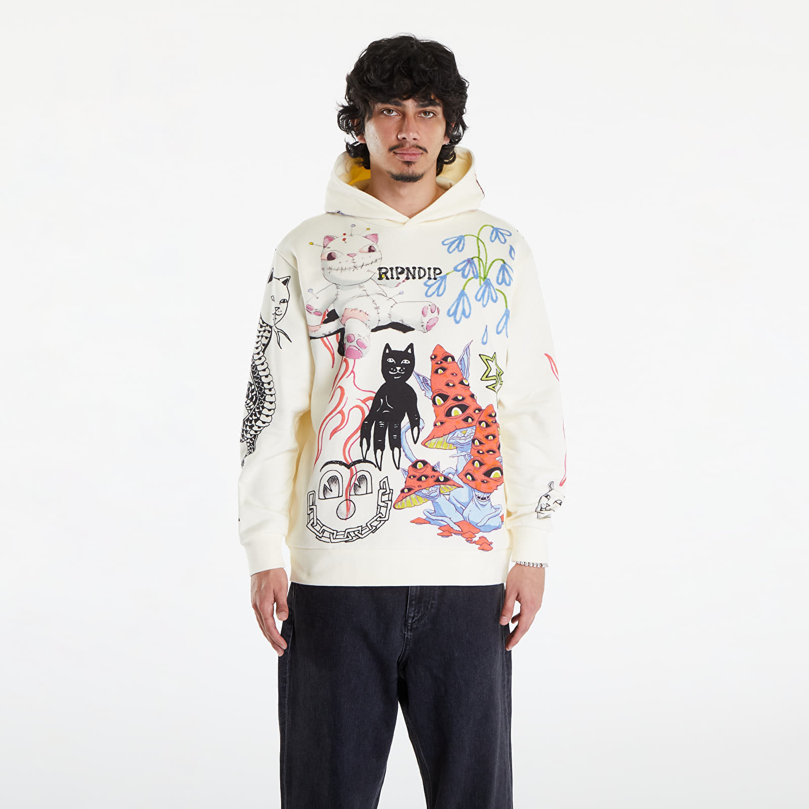 Sweatshirt RIPNDIP Travis Hoodie Off White S