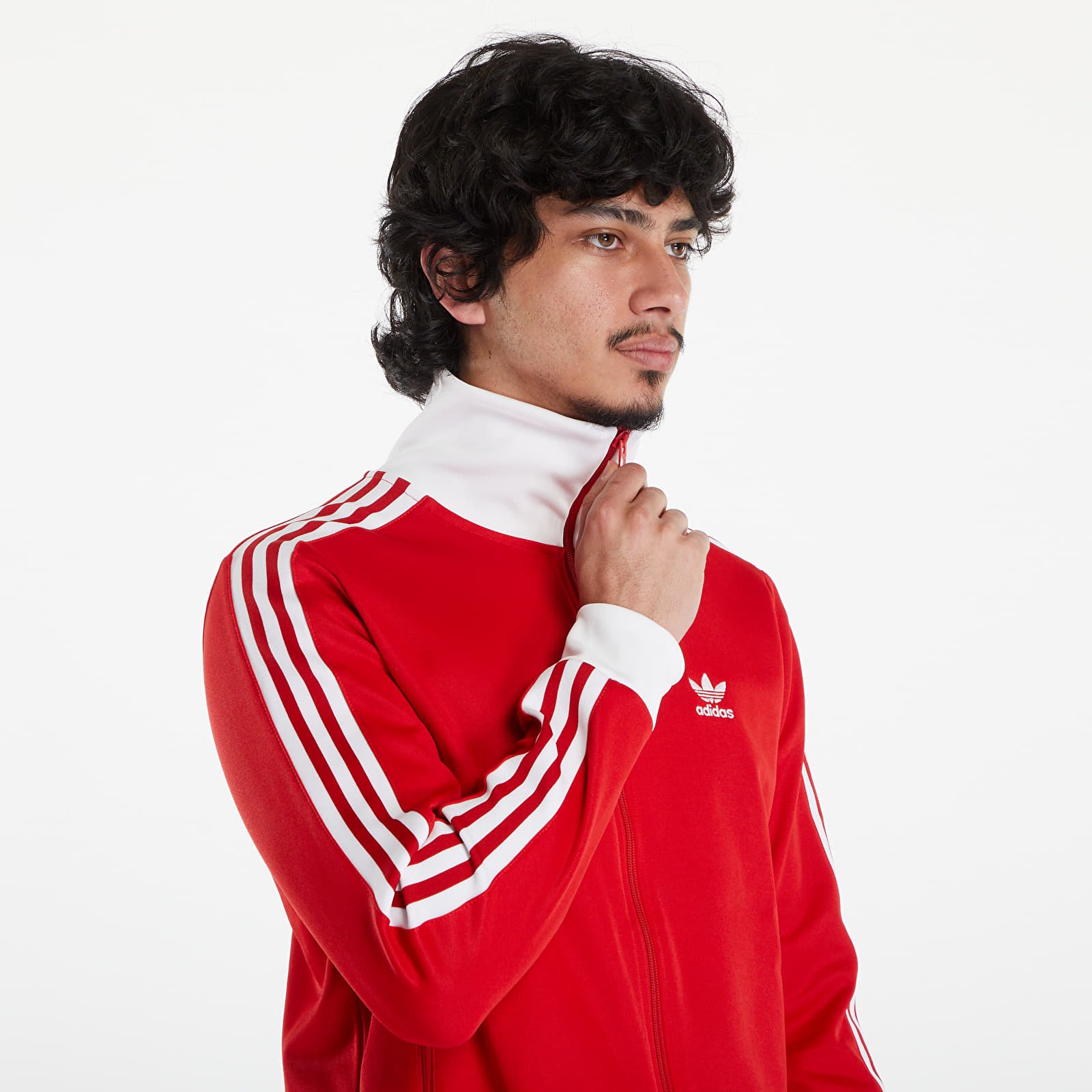 Pulóverek adidas Adicolor Classics Beckenbauer Track Top Better Scarlet/ White