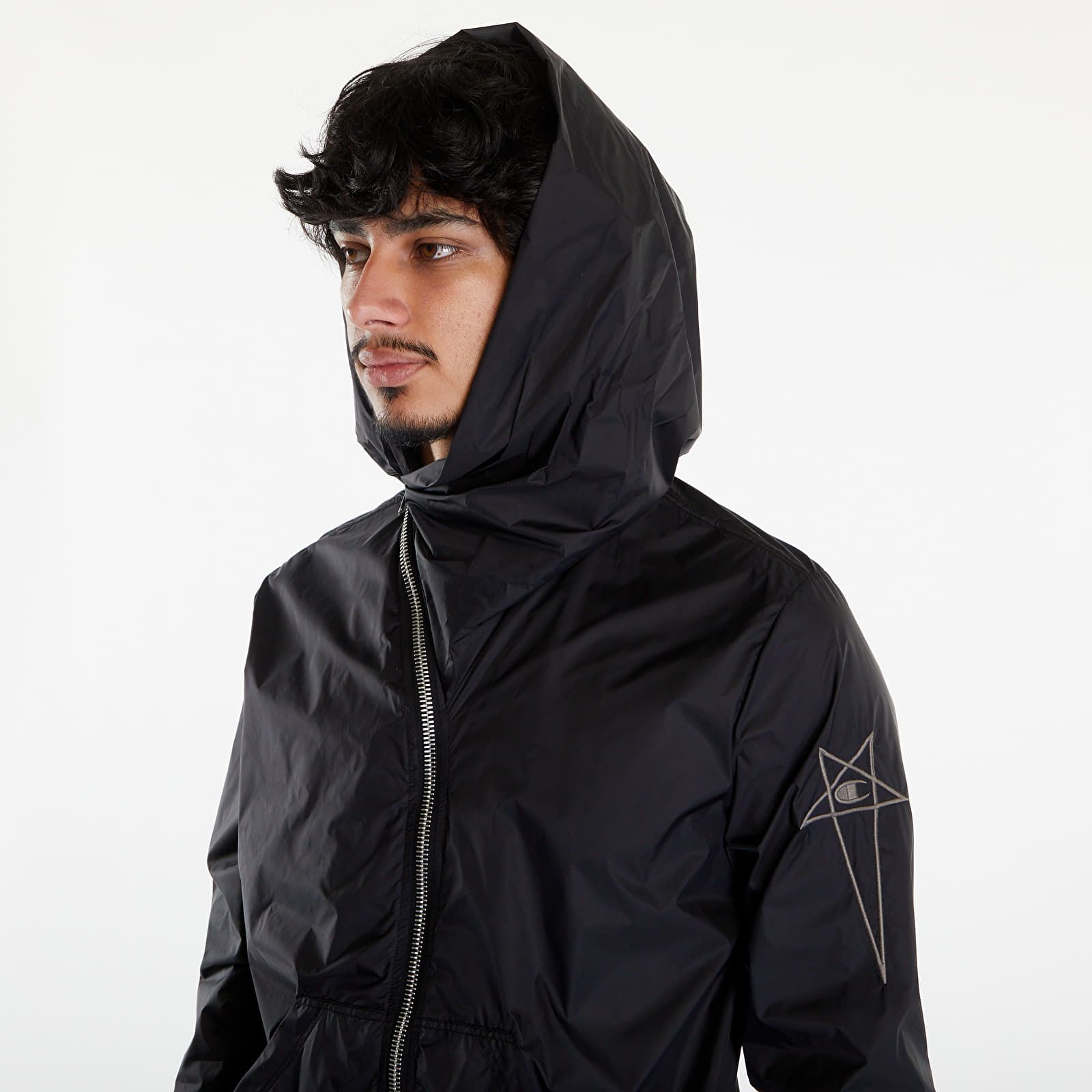 Bundy Rick Owens x Champion Mountain Hooded Jacket Black