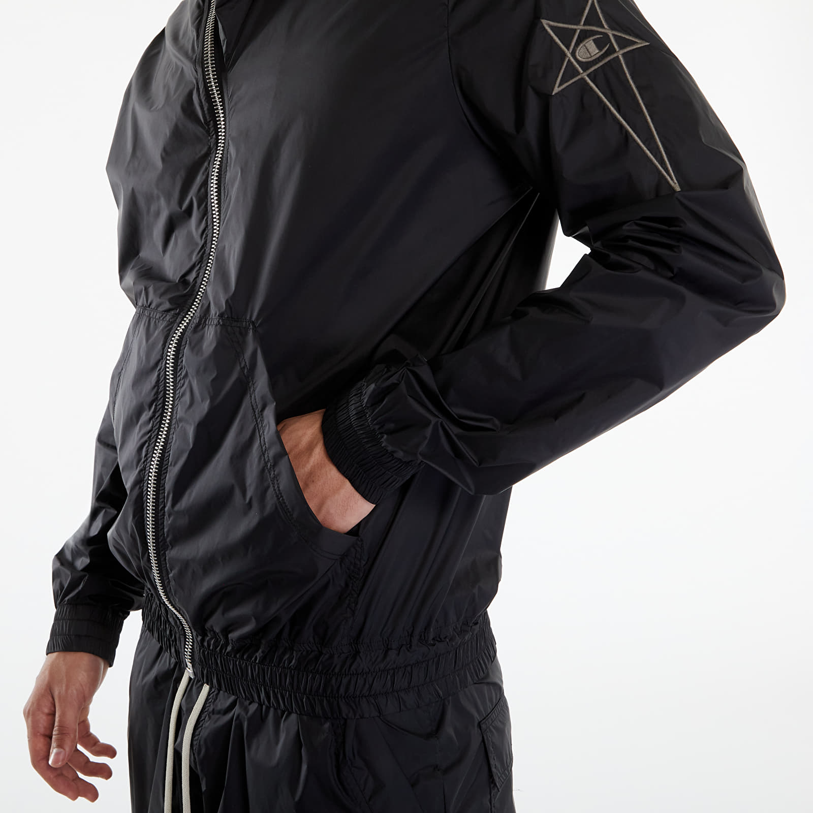 Bundy Rick Owens x Champion Mountain Hooded Jacket Black