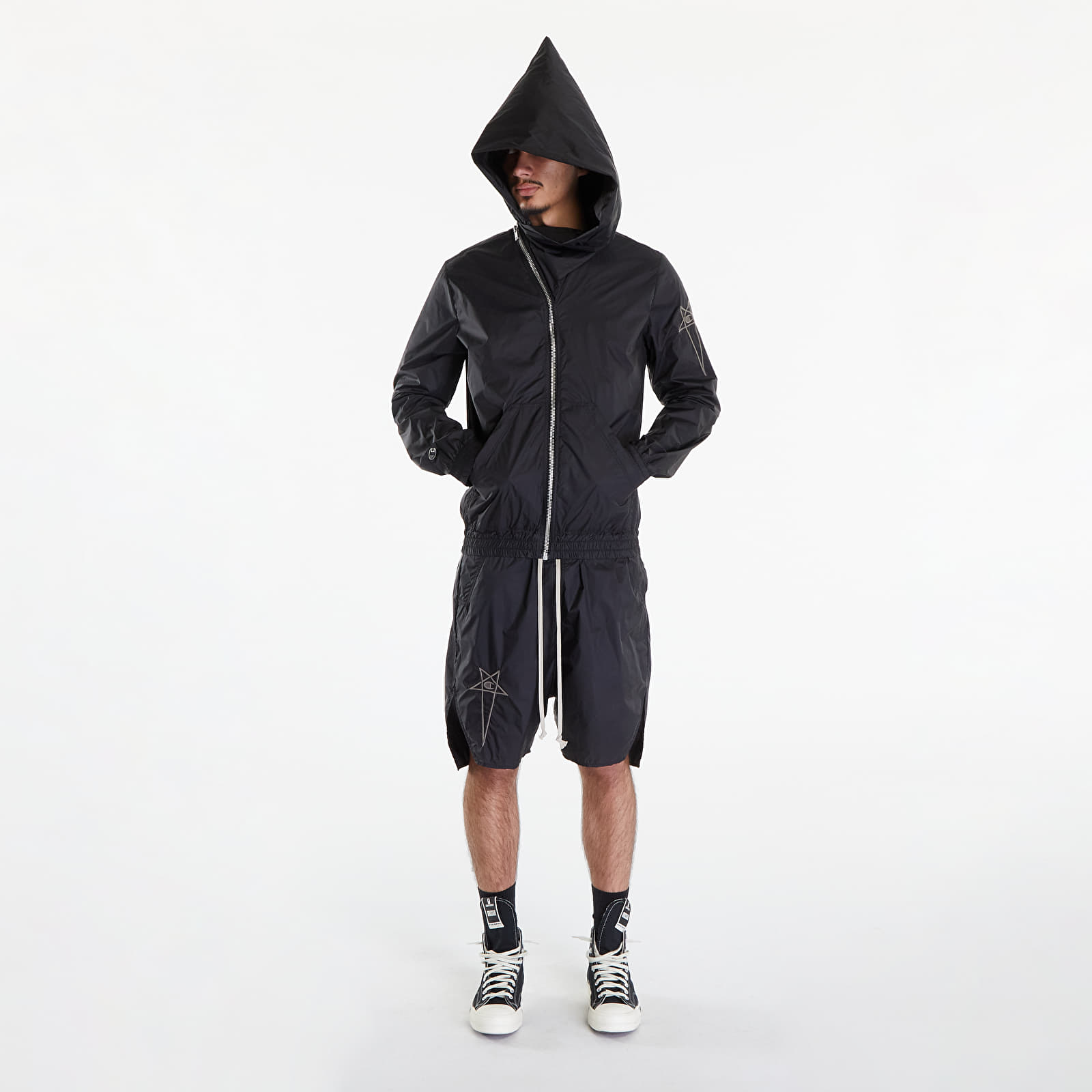 Bundy Rick Owens x Champion Mountain Hooded Jacket Black