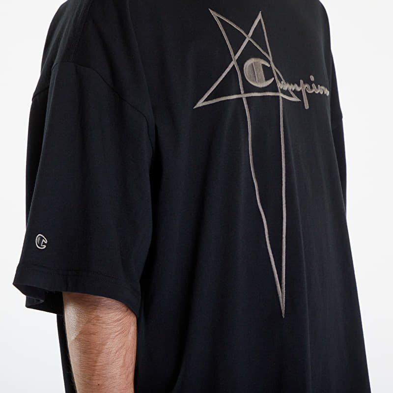 Rick Owens x Champion Tommy T-Shirt Black | Footshop