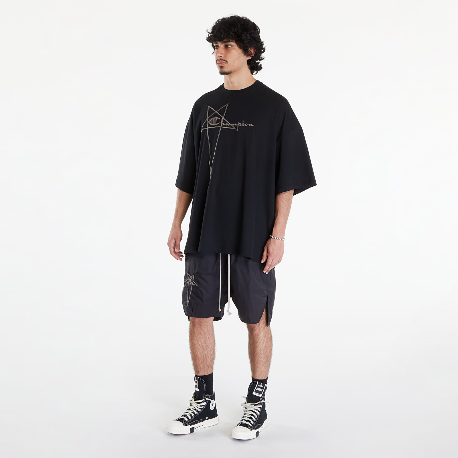 Tricouri  Rick Owens x Champion Tommy T-Shirt Black
