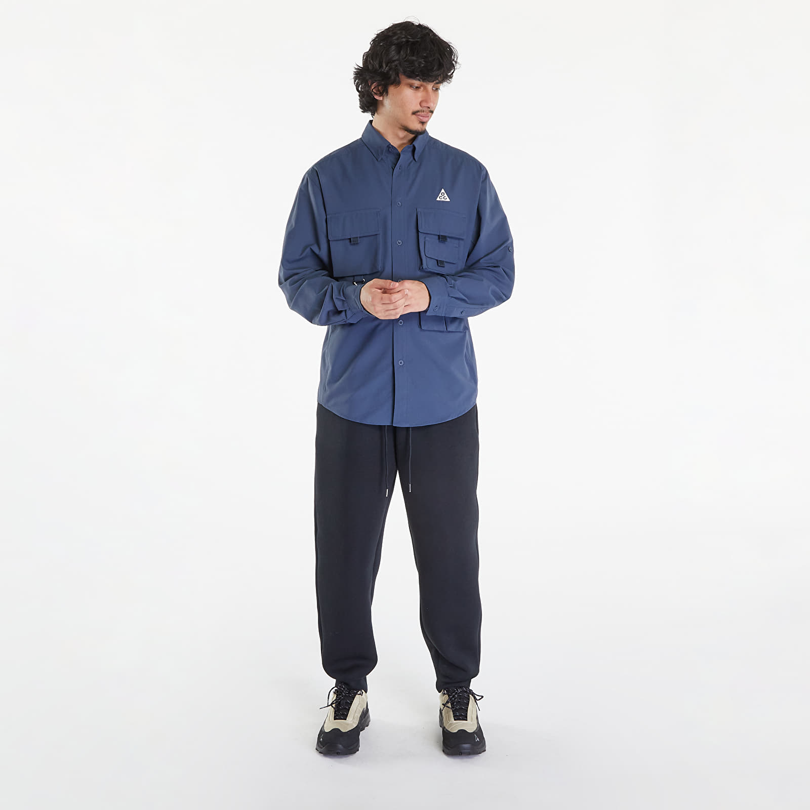 Košile Nike ACG Dri-FIT UV "Devastation Trail" Men's Top Thunder Blue/ Summit White