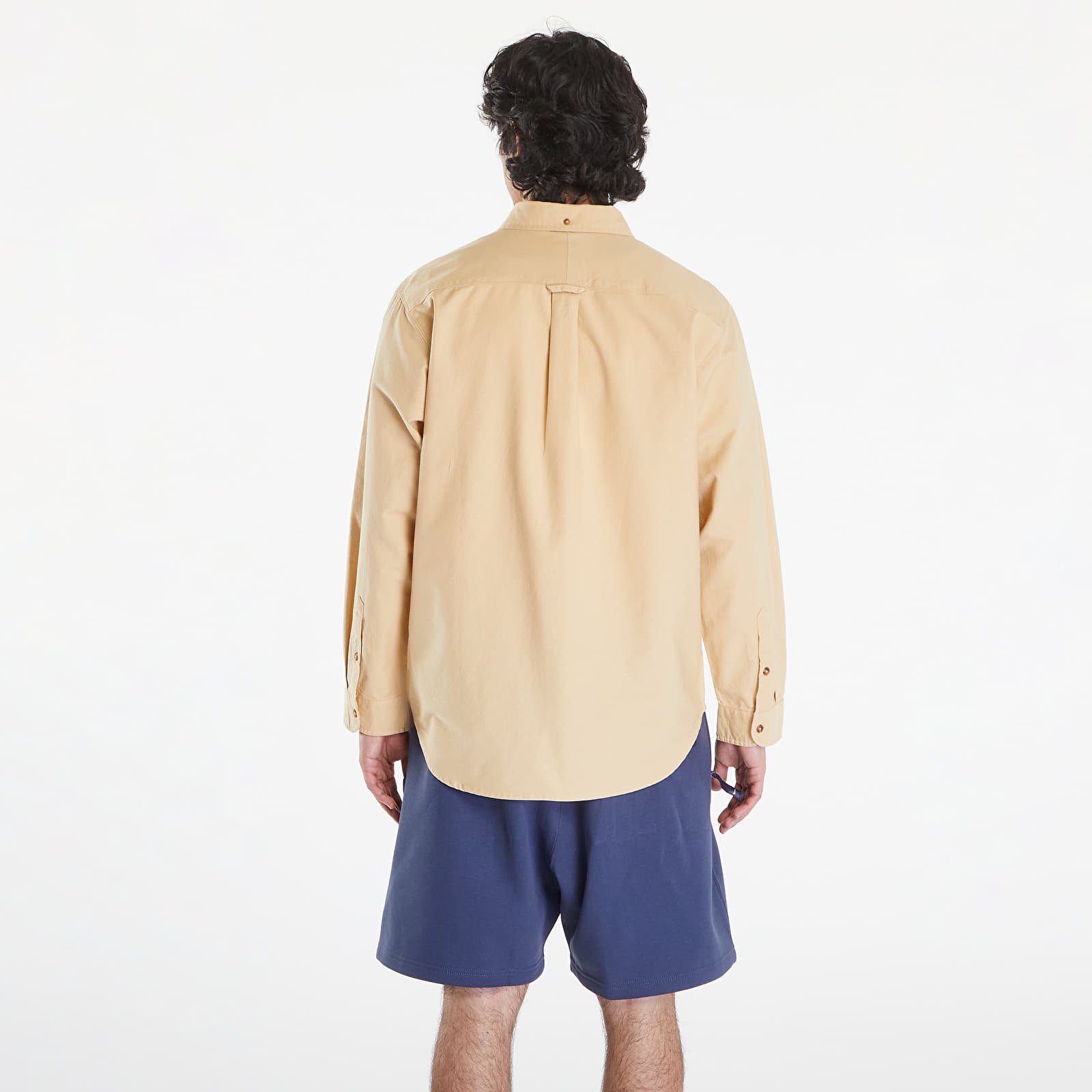 Πουκάμισα Nike Life Men's Long-Sleeve Oxford Button-Down Shirt Sesame/ Sesame/ Sesame