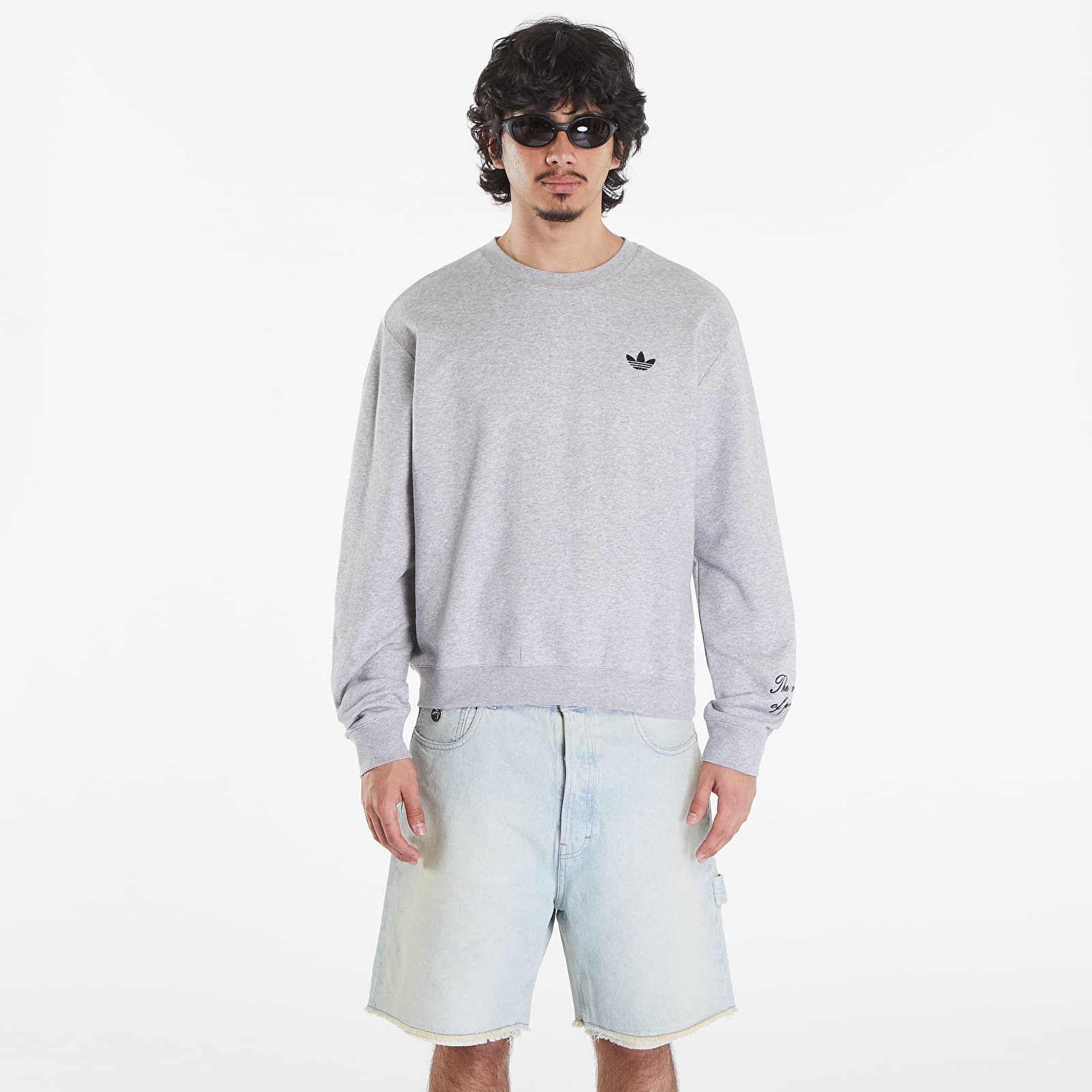 Hanorace adidas x Wales Bonner Long Sleeve Sweatshirt Medium Grey Heather