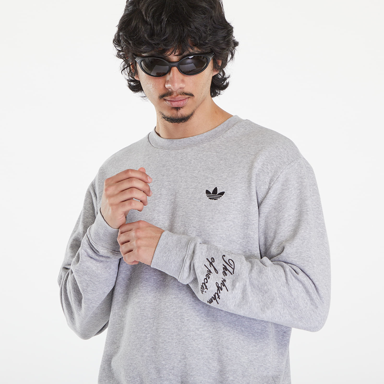 Hanorace adidas x Wales Bonner Long Sleeve Sweatshirt Medium Grey Heather