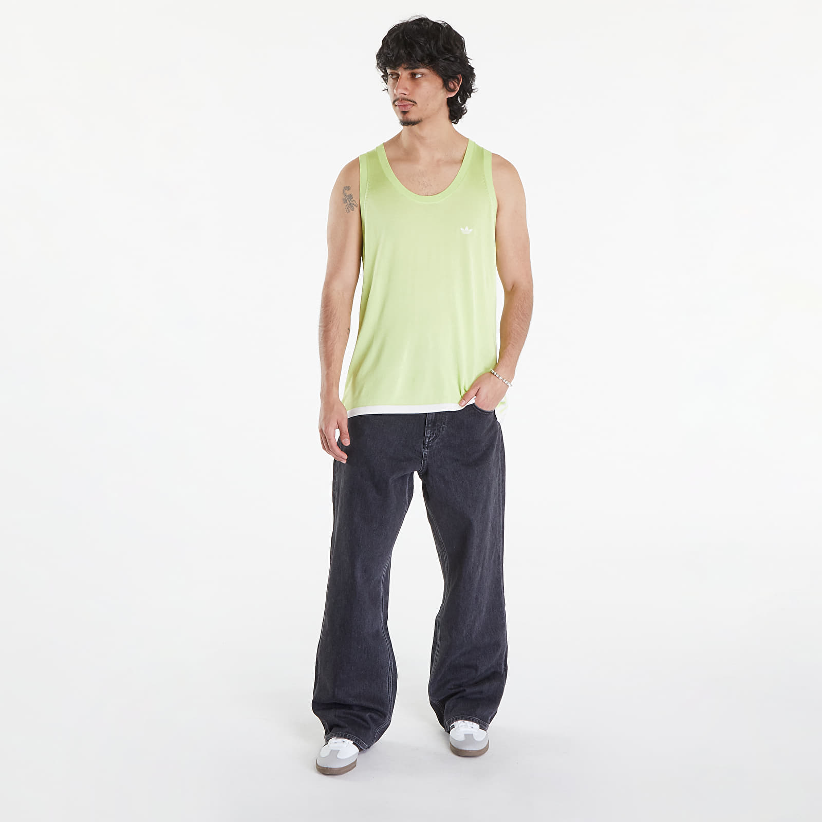 Gilè adidas x Wales Bonner Knit Vest Semi Frozen Yellow/ Chalk White