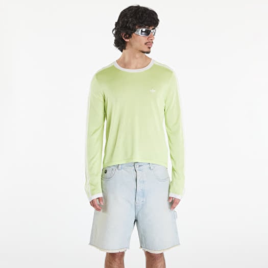 Póló adidas x Wales Bonner Knit Long sleeve Tee Semi Frozen Yellow/ White