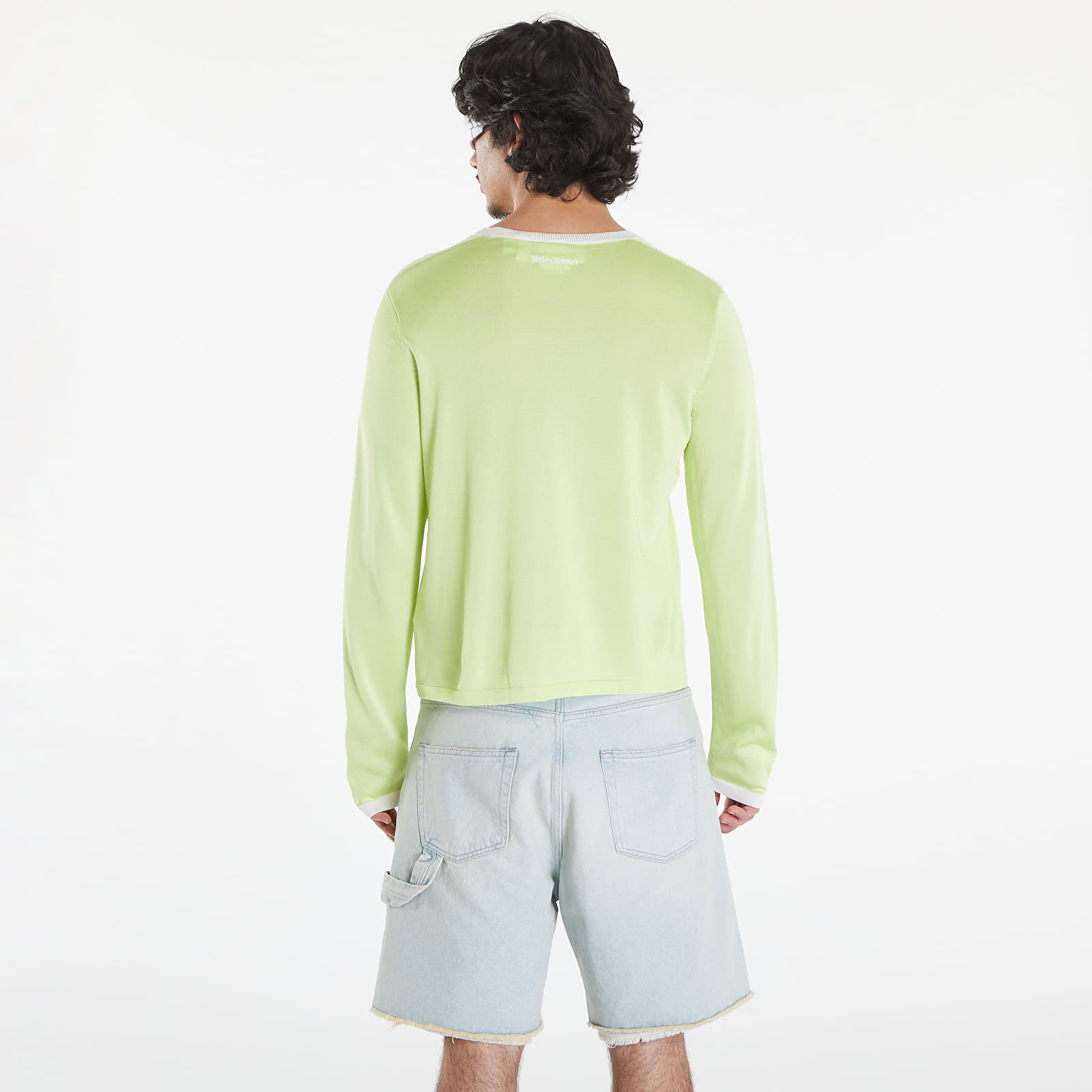 Tricouri adidas x Wales Bonner Knit Long sleeve Tee Semi Frozen Yellow/ White