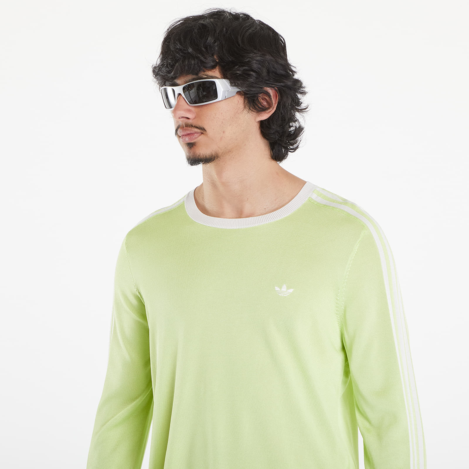 Tricouri adidas x Wales Bonner Knit Long sleeve Tee Semi Frozen Yellow/ White