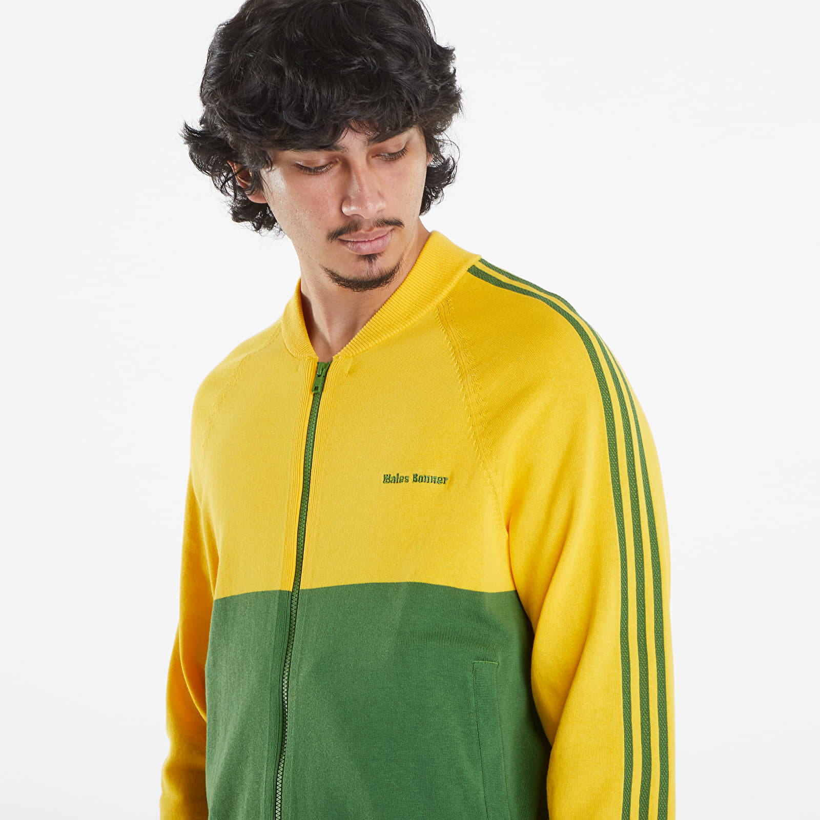 Hanorace adidas x Wales Bonner Knit Sweatshirt Bold Gold/ Crew Green
