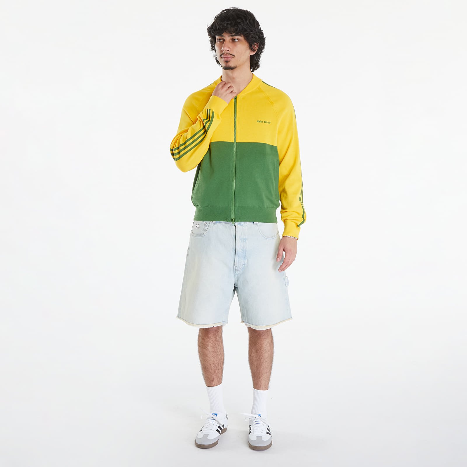 Hanorace adidas x Wales Bonner Knit Sweatshirt Bold Gold/ Crew Green