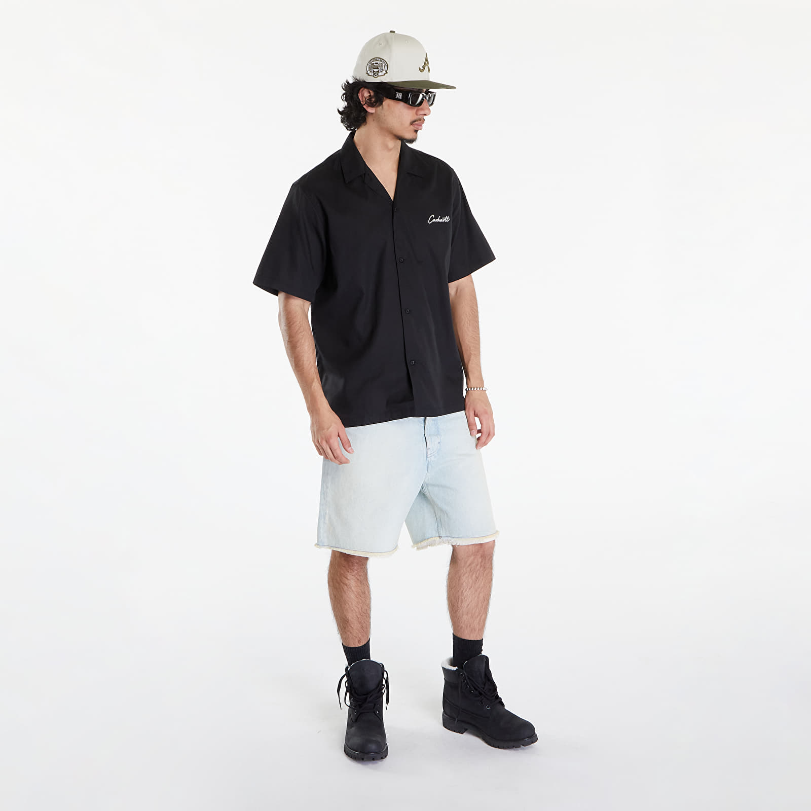 Camisas Carhartt WIP S/S Delray Shirt UNISEX Black/ Wax