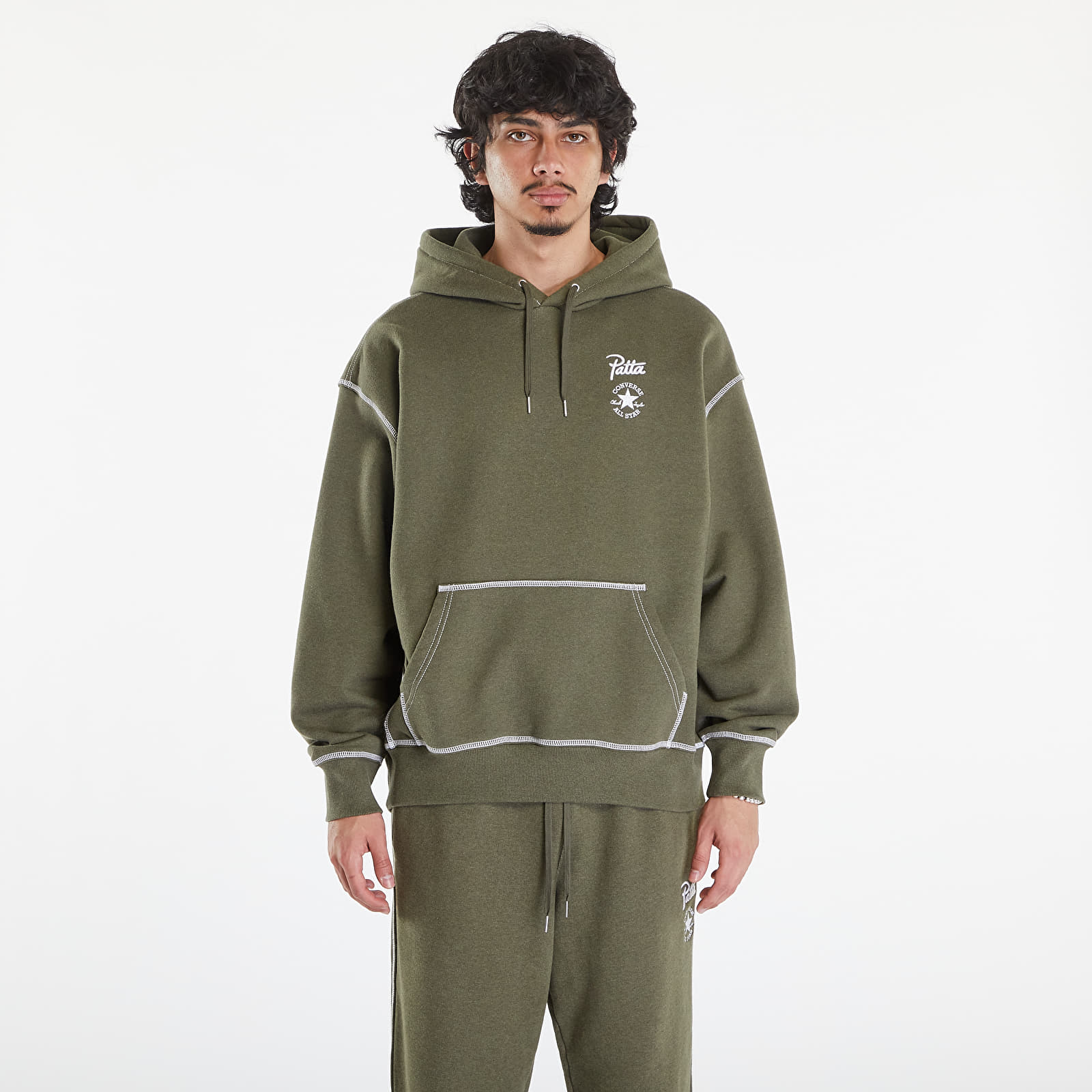 Hoodies and sweatshirts  Converse x Patta Gold Standard Hoodie UNISEX Utility Green Heather