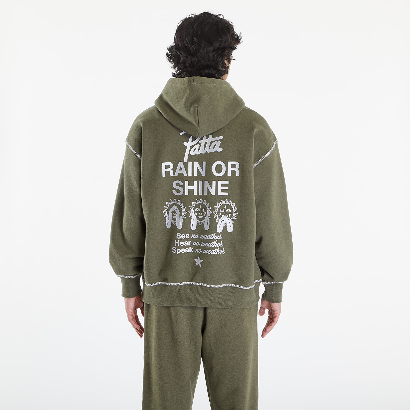 Hoodies and sweatshirts  Converse x Patta Gold Standard Hoodie UNISEX Utility Green Heather