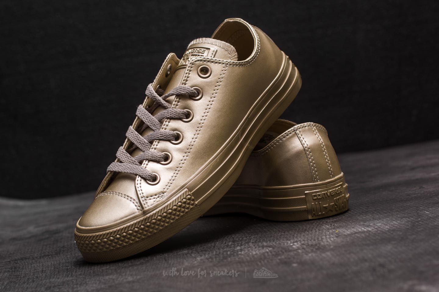 Converse all star low leather sand dollar light gold exclusive 2025