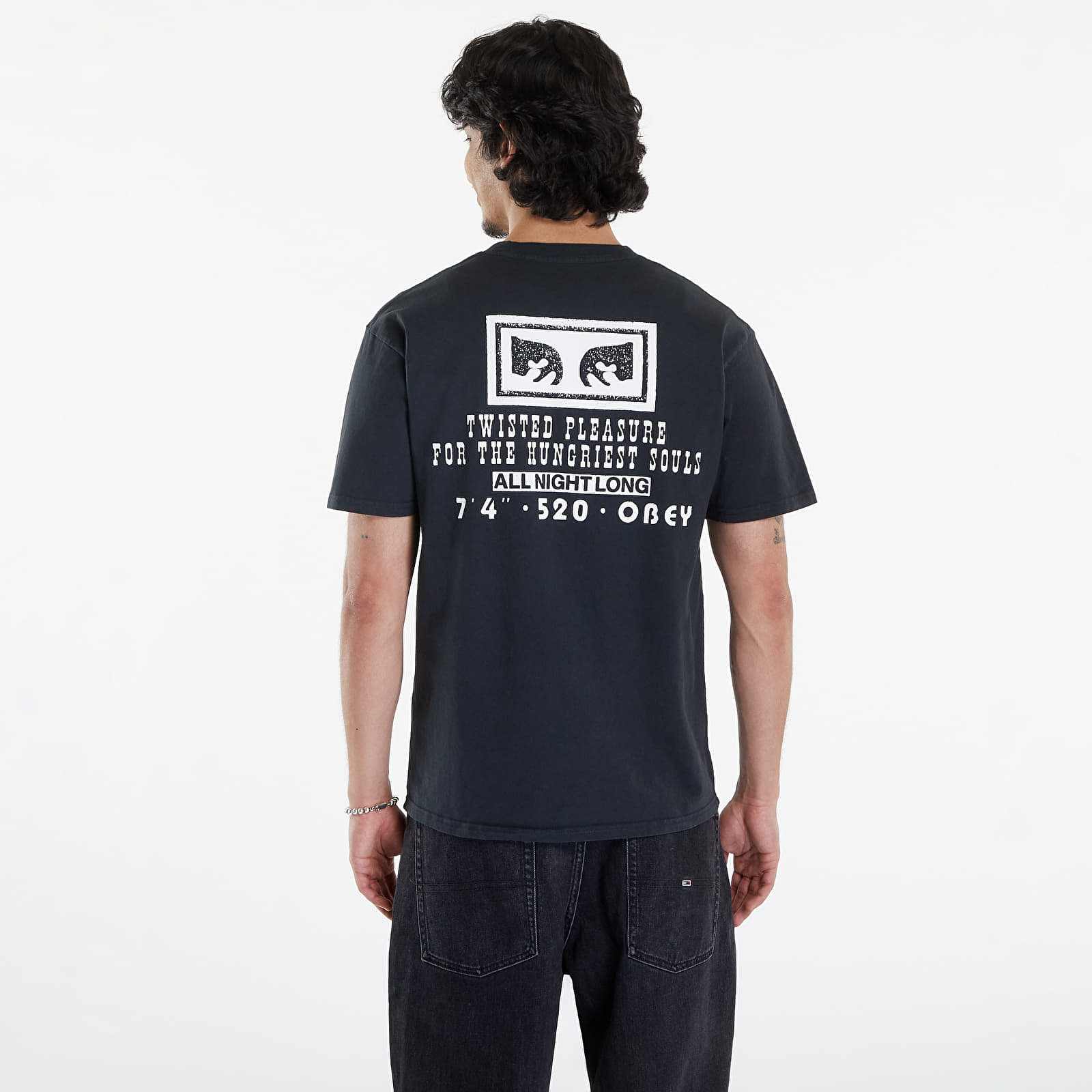 T-shirts OBEY Twisted Pleasure T-Shirt Pigment Vintage Black