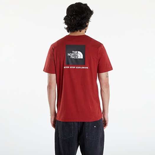 The North Face M S S Redbox Tee Men s t shirt L Iron Red