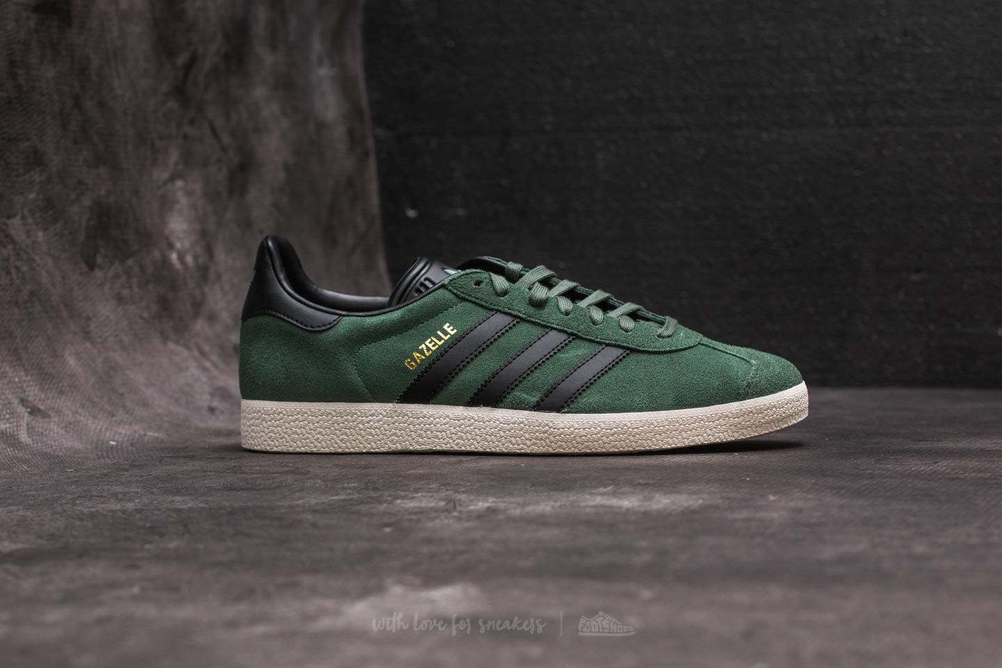 Adidas gazelle new arrivals green and black