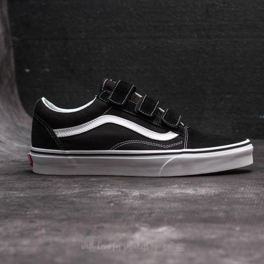 Suede canvas old skool vans velcro clearance