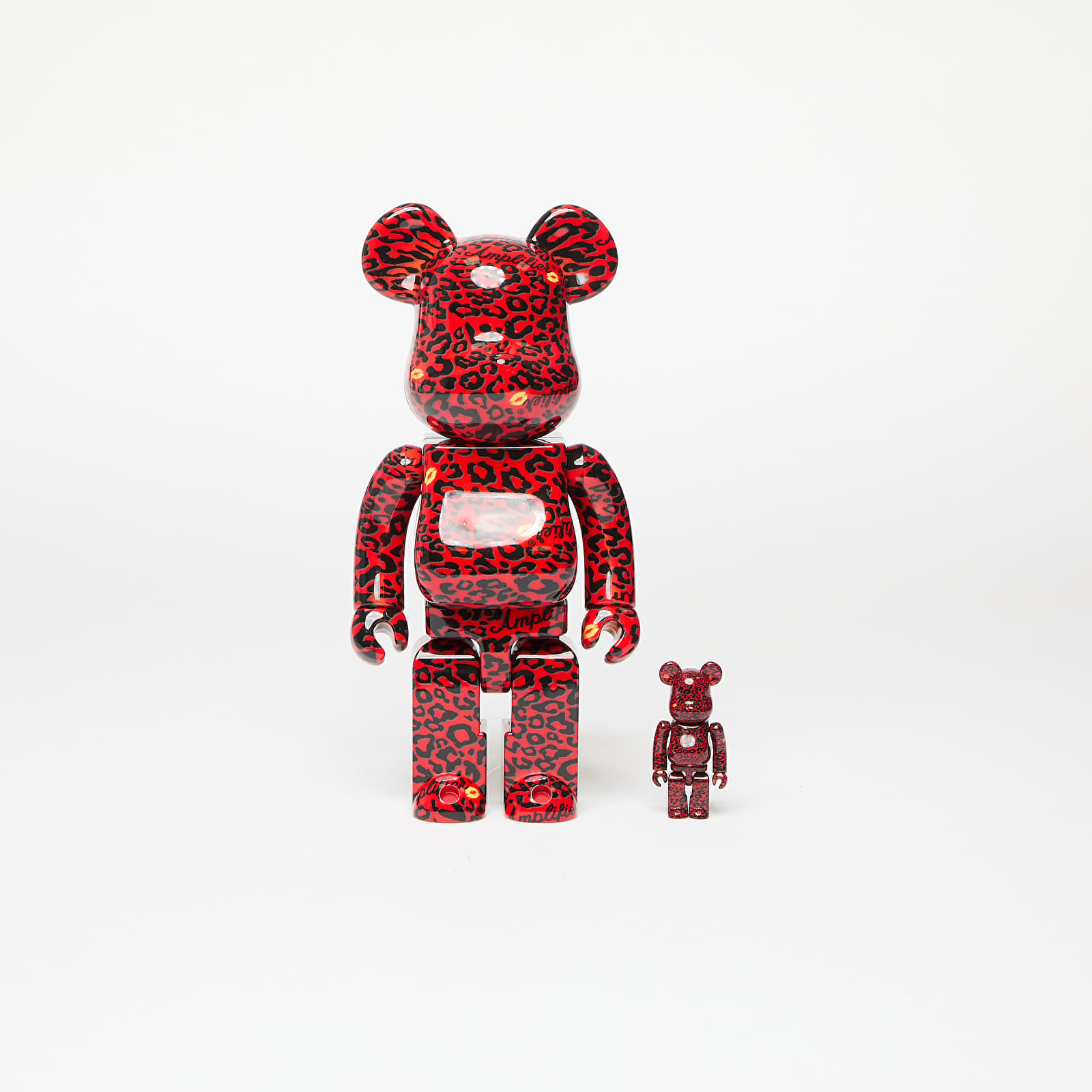 Medicom Toy BE@RBRICK Amplifier Red 100% & 400% Set Red