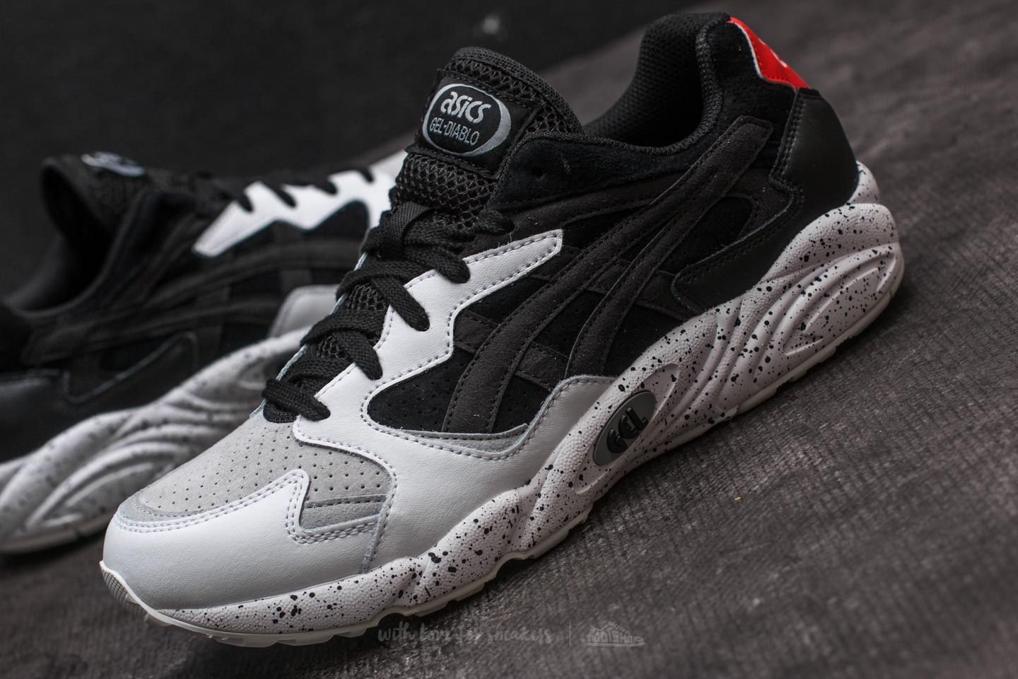 Men s shoes Asics GEL Diablo Black Black Footshop