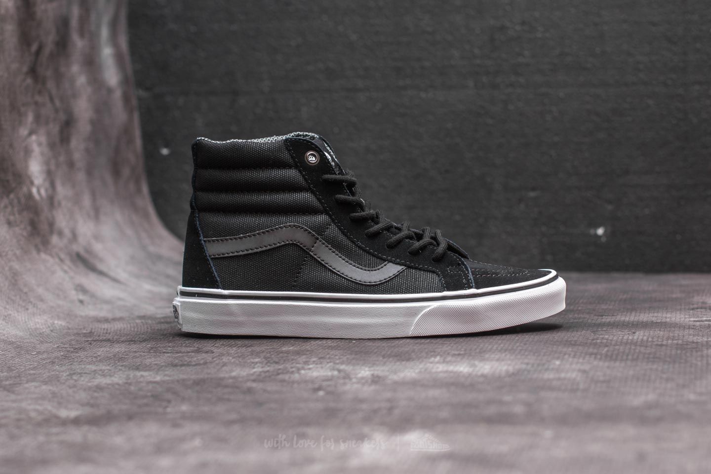 Men s shoes Vans Sk8 Hi Reissue Reflective Black Footshop